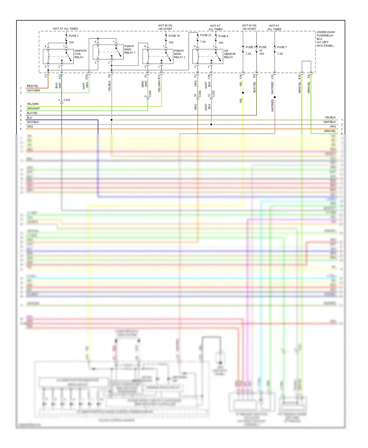 Wiring diagram pnk for Honda Ridgeline I facelift (2009-2014) (17 of 24)