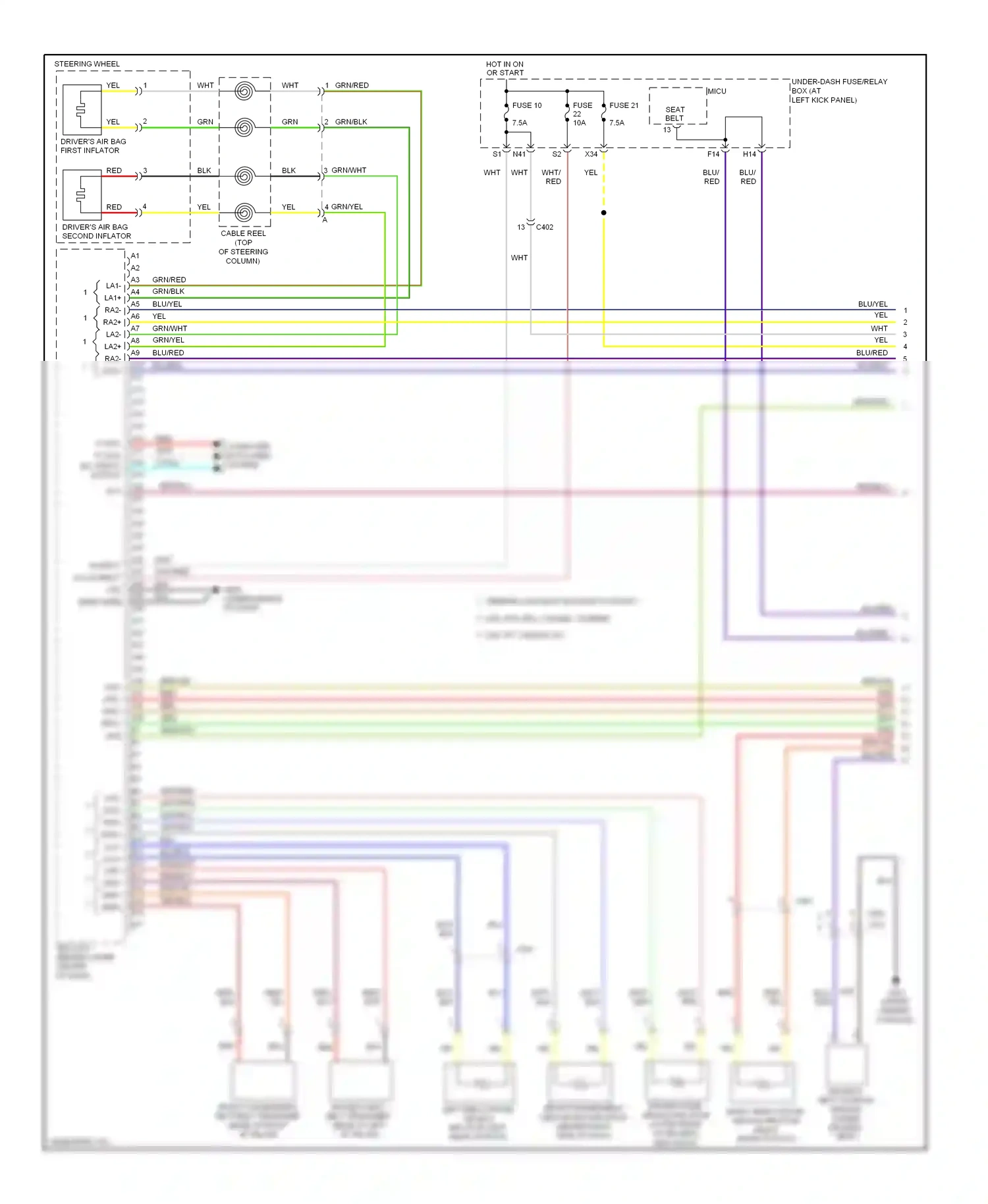 Wiring diagram red for Honda Ridgeline I facelift (2009-2014) (57 of 65)