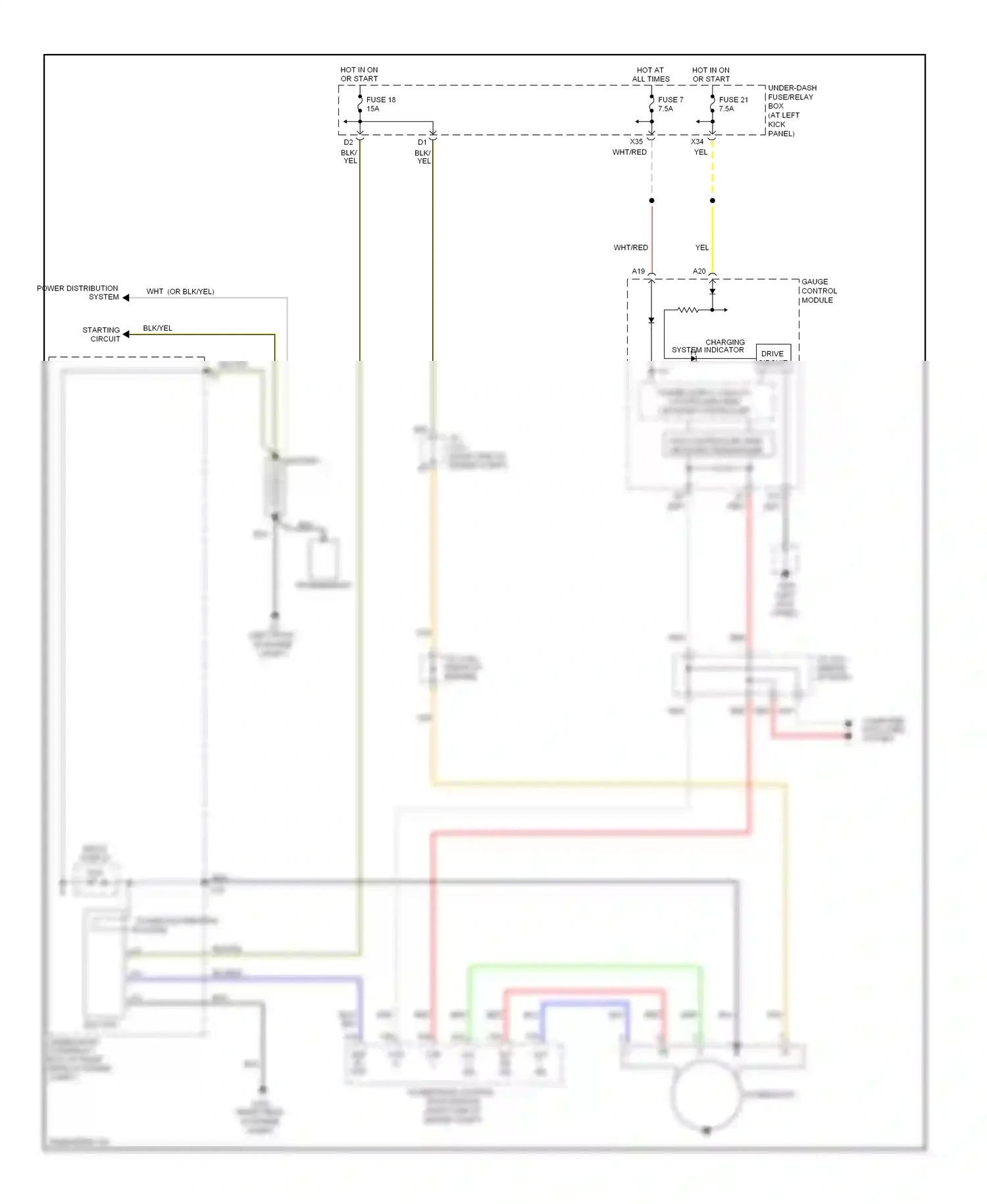 Wiring diagram red for Honda Ridgeline I facelift (2009-2014) (52 of 65)