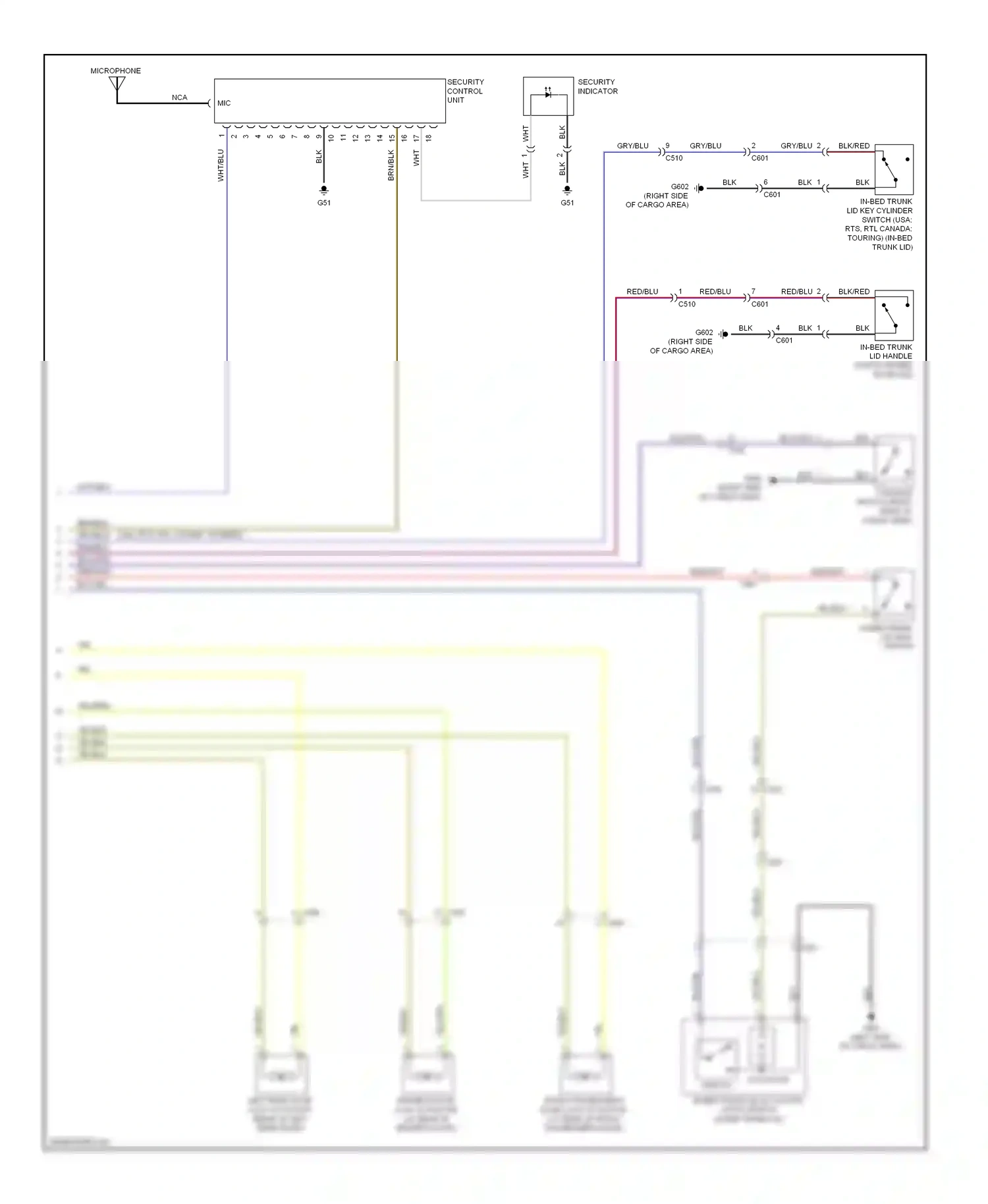 Wiring diagram red/blu for Honda Ridgeline I facelift (2009-2014) (7 of 34)