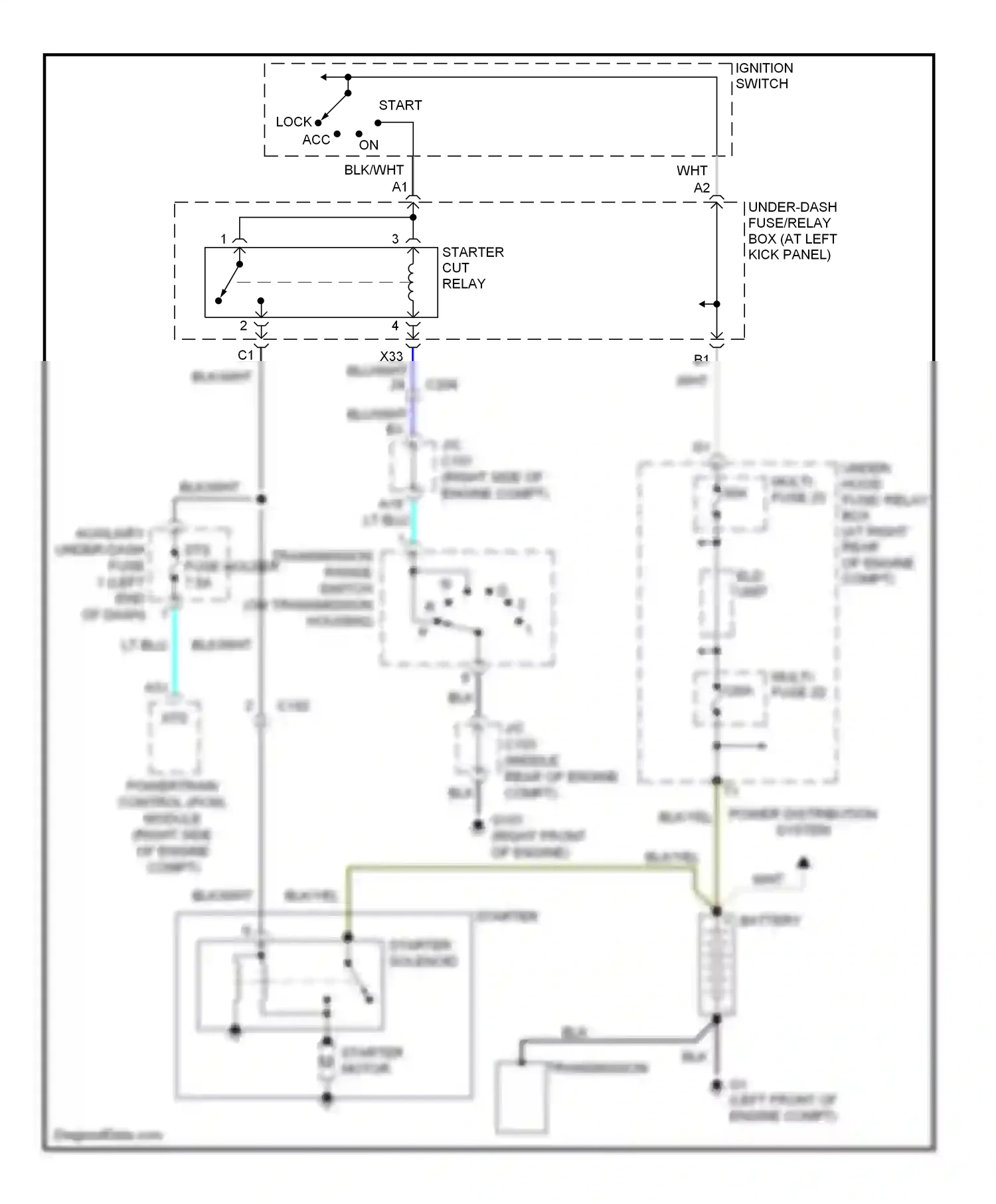 Honda Ridgeline I facelift (2009-2014) (right front of engine wiring diagram  (17 of 17)