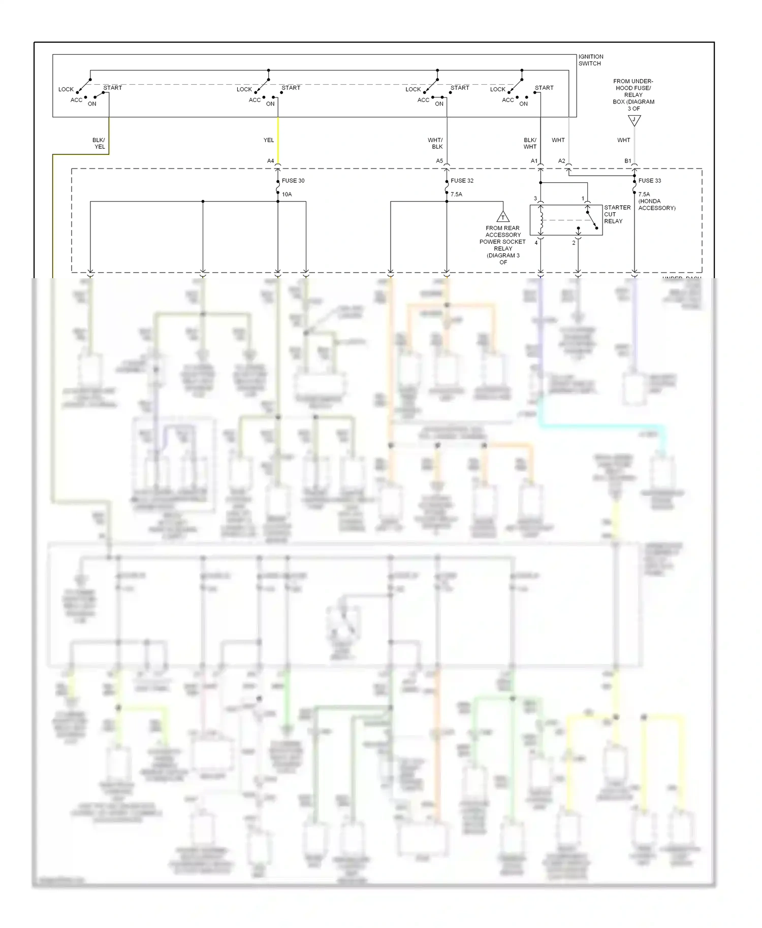 Wiring diagram vtm-4 lock vsa switch modulator control unit for Honda Ridgeline I facelift (2009-2014) (1 of 1)
