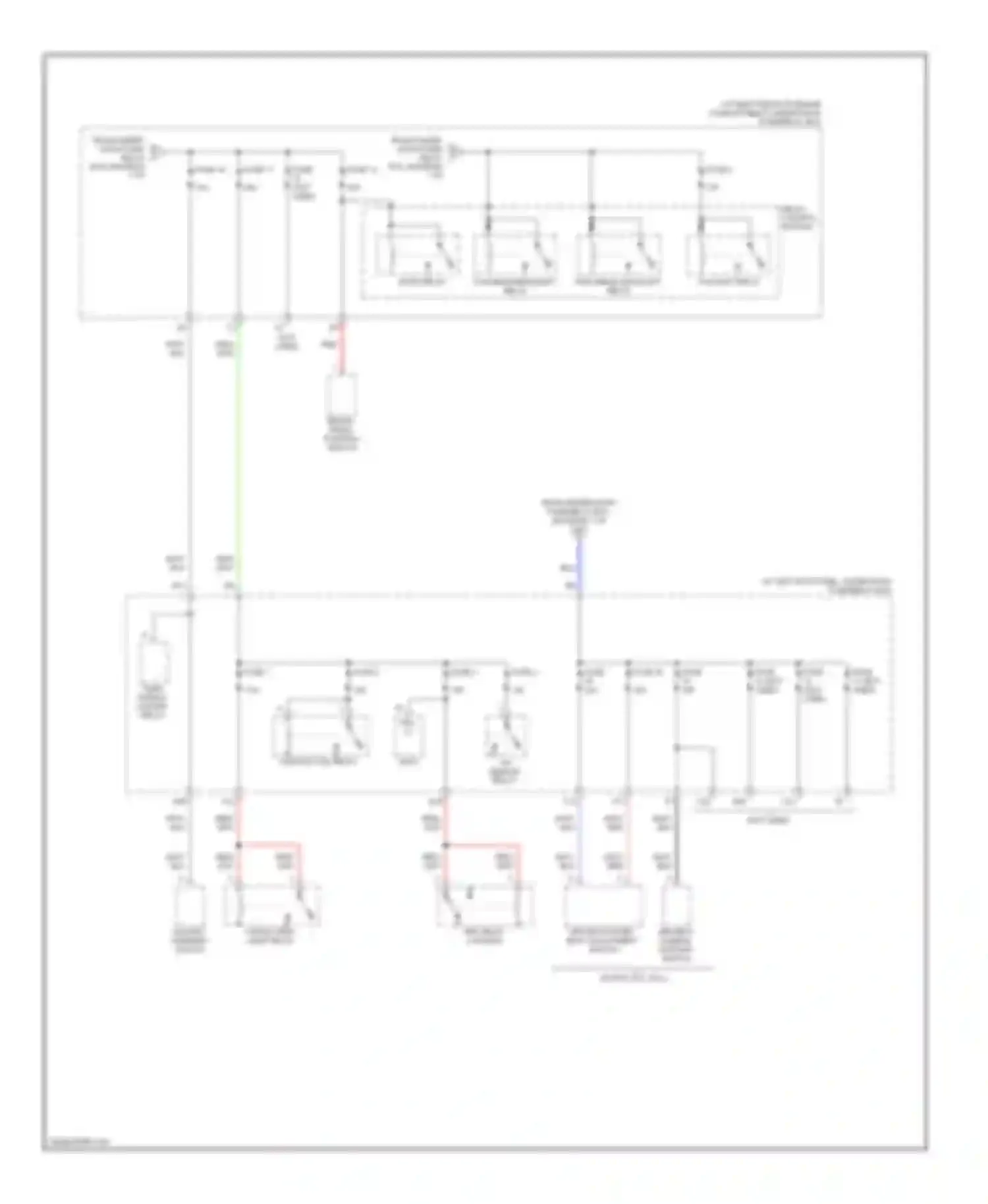 Ridgeline Honda I (2004-2009): Power distribution circuit (2 of 5)