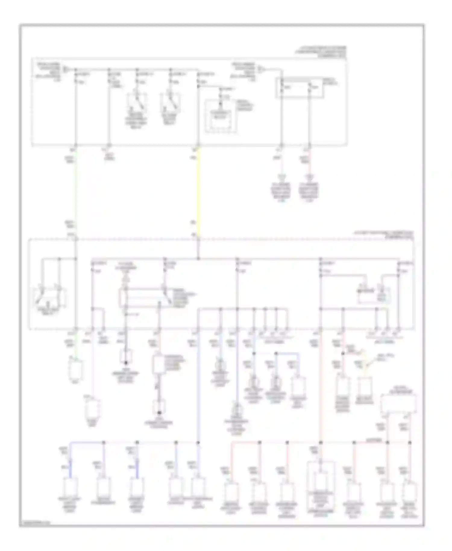 Ridgeline Honda I (2004-2009): Power distribution circuit (3 of 5)