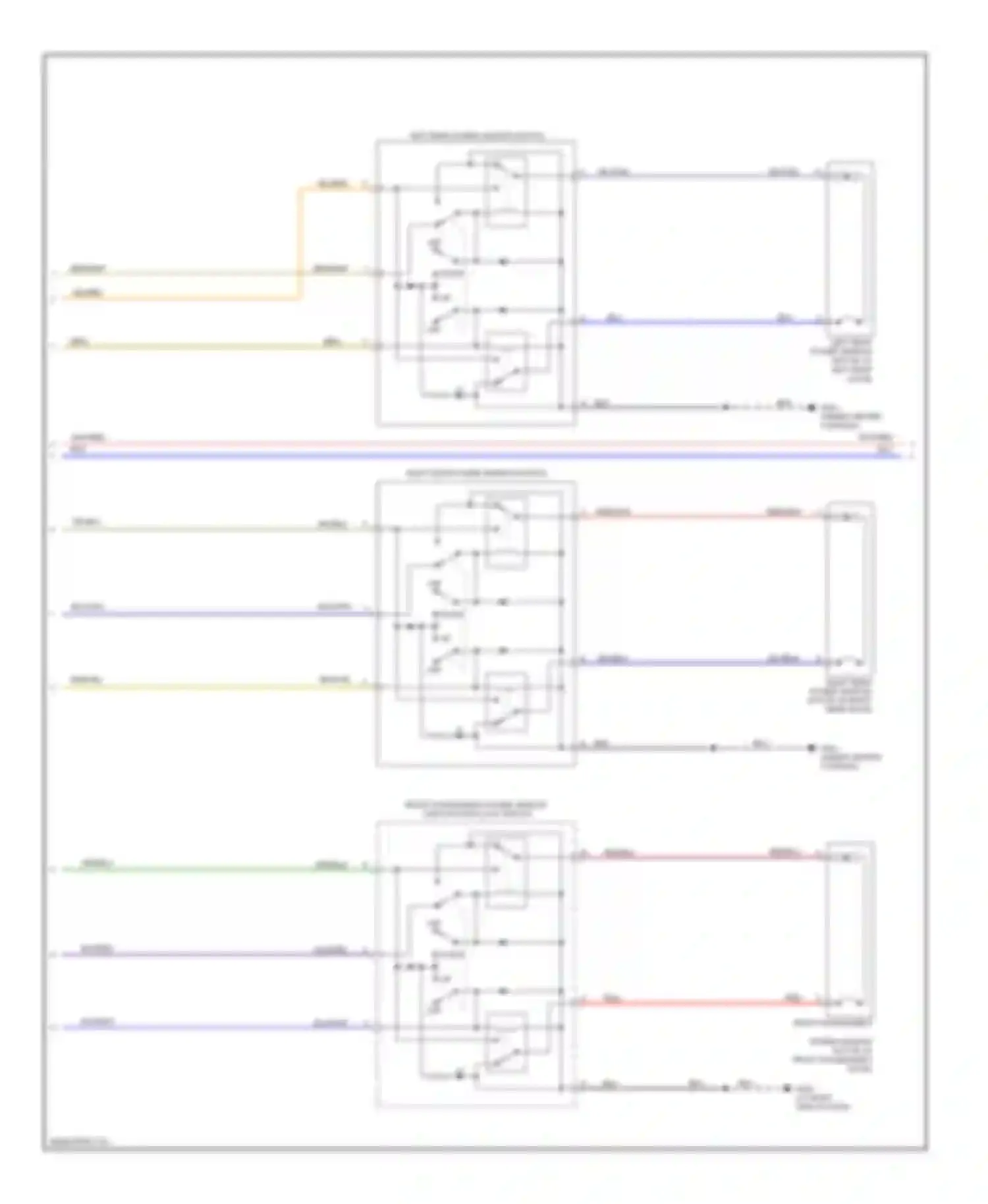 Ridgeline Honda I (2004-2009): Power windows circuit (2 of 3)