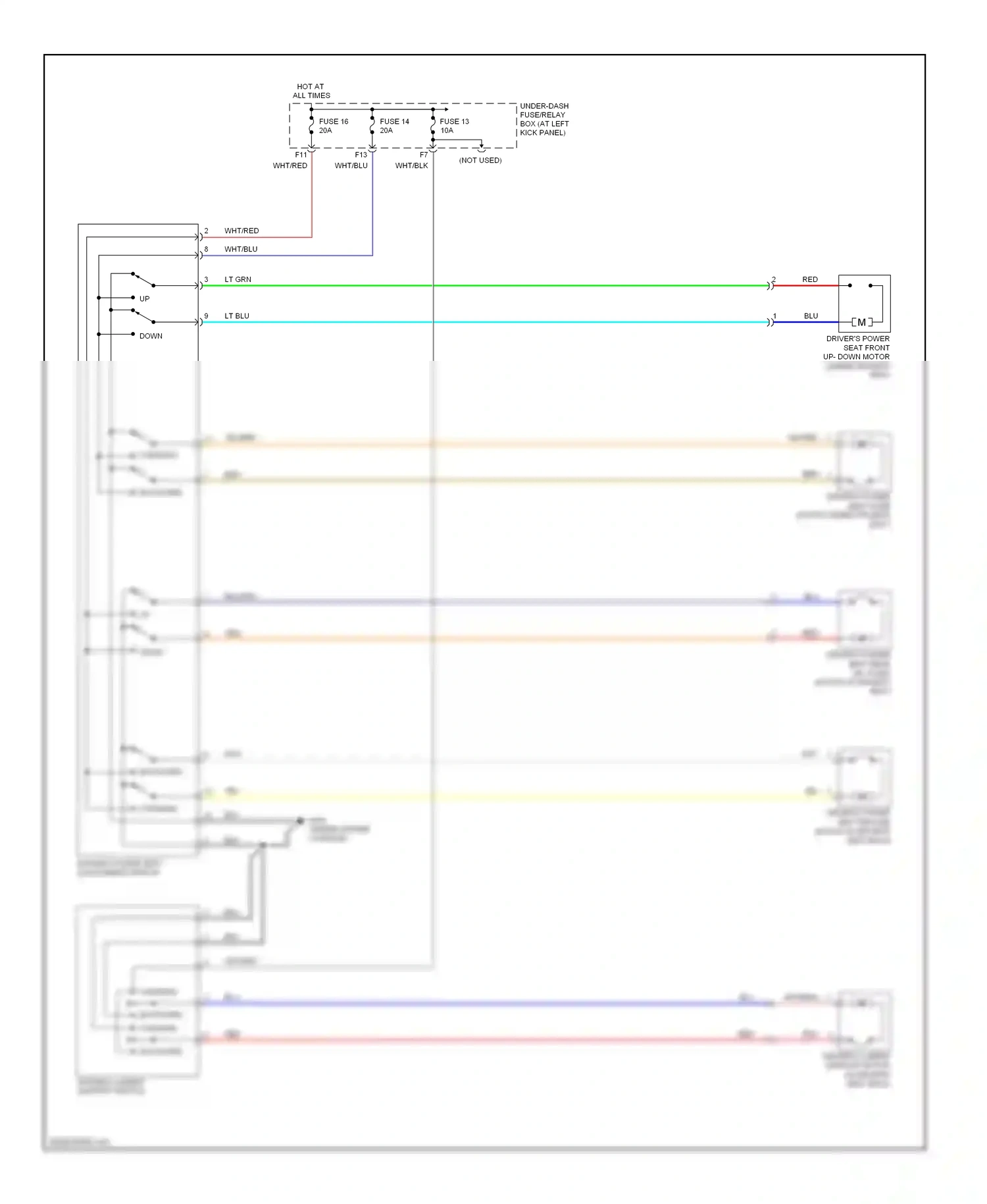 Honda Ridgeline I (2004-2009) backward forward wiring diagram  (1 of 1)