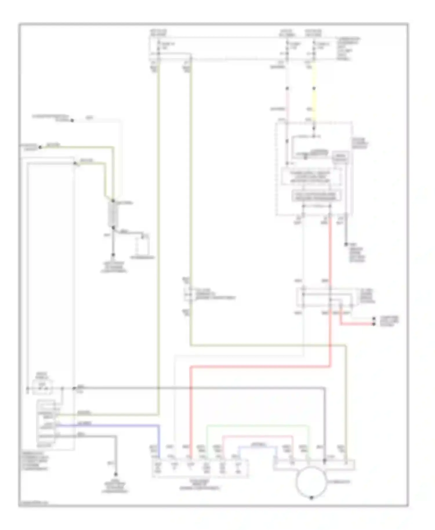Wiring diagram power supply circuit/ controller area network controller for Honda Ridgeline I (2004-2009)