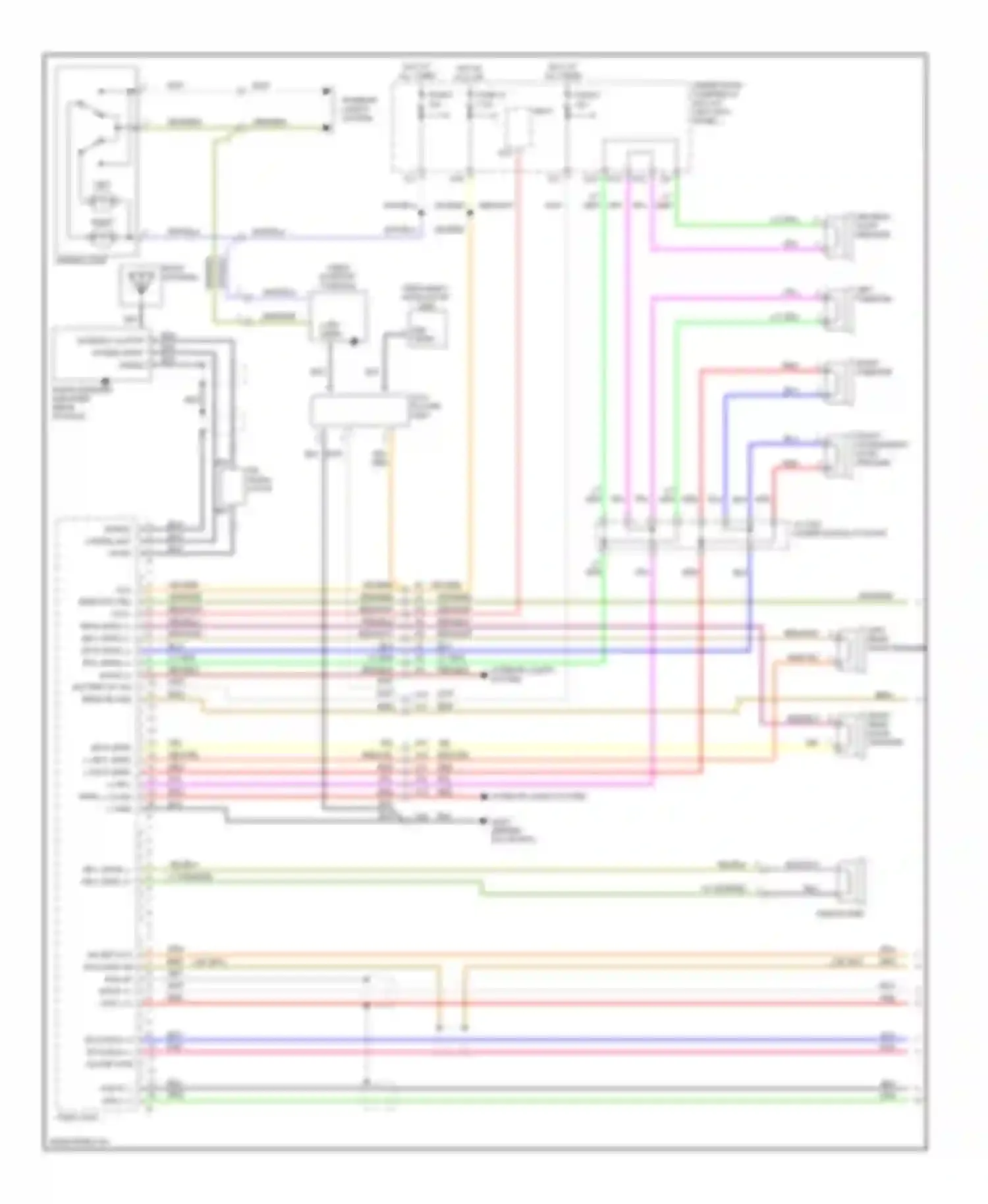 Wiring diagram ceiling light for Honda Ridgeline I (2004-2009) (5 of 5)