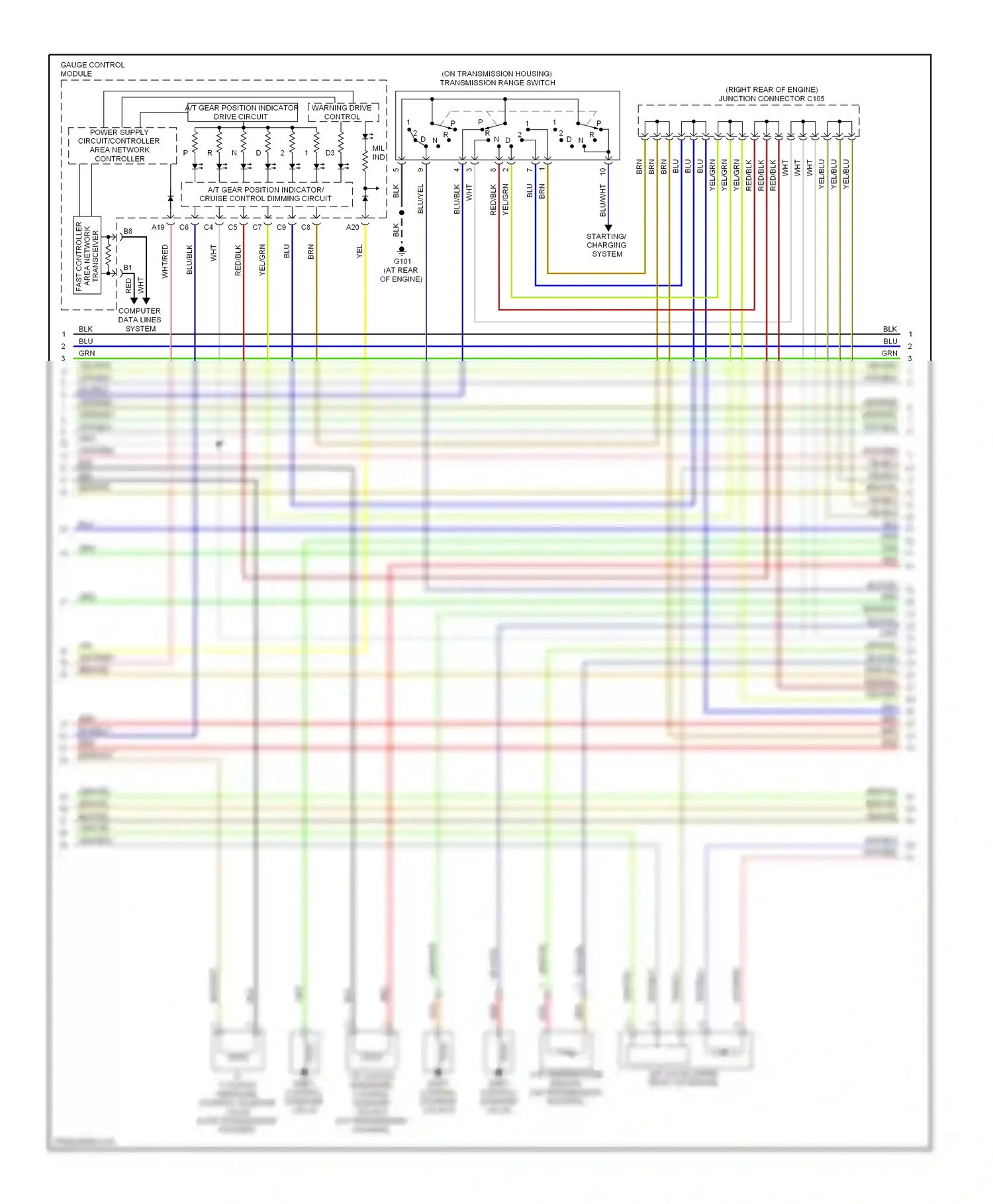 Honda Ridgeline I (2004-2009) computer data lines system wiring diagram  (16 of 16)