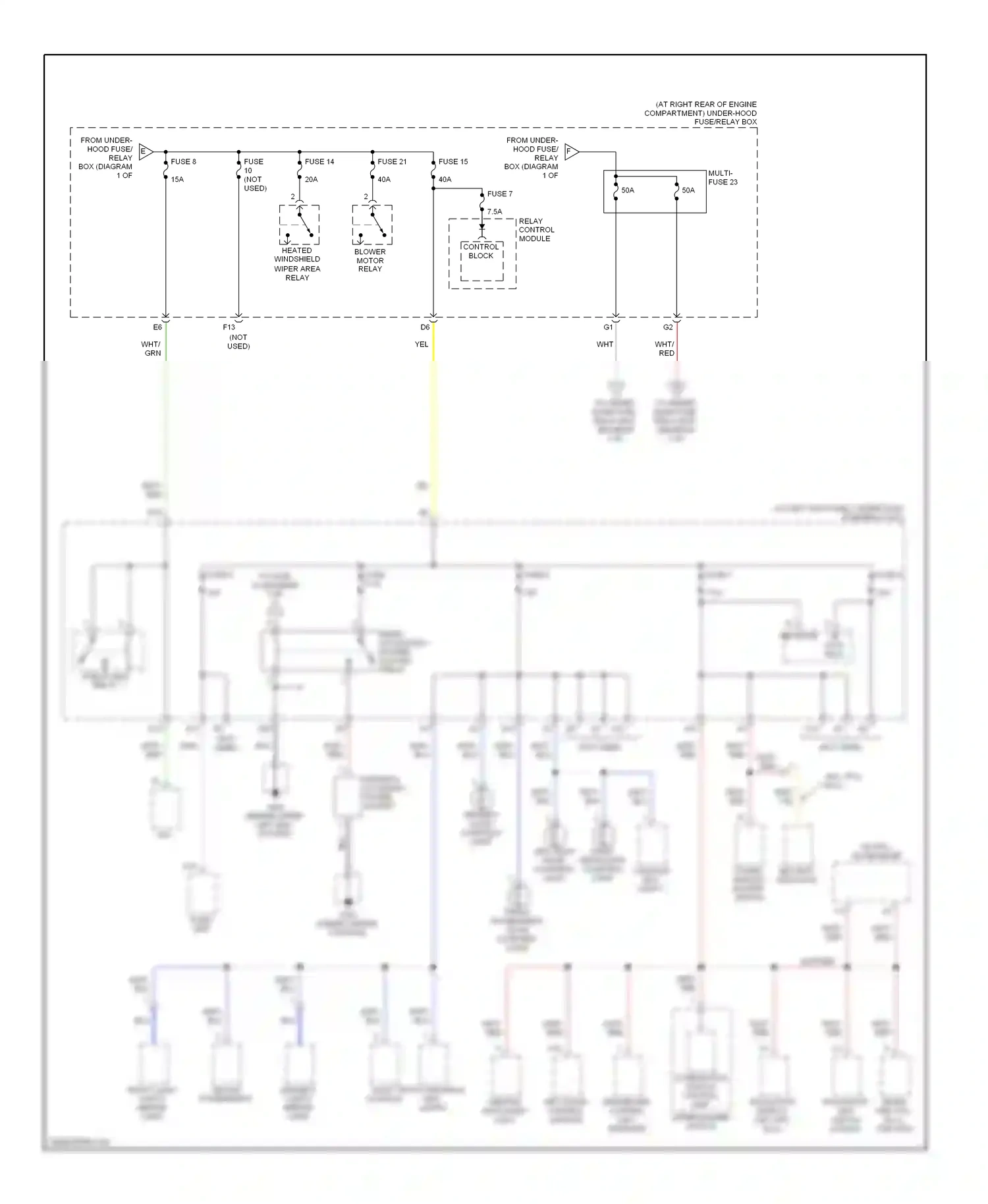Honda Ridgeline I (2004-2009) front passenger's door courtesy light wiring diagram  (2 of 2)