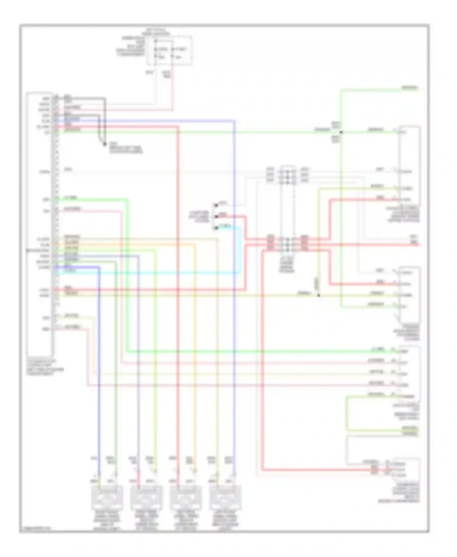 Wiring diagram computer data lines system for Honda Ridgeline I (2004-2009)