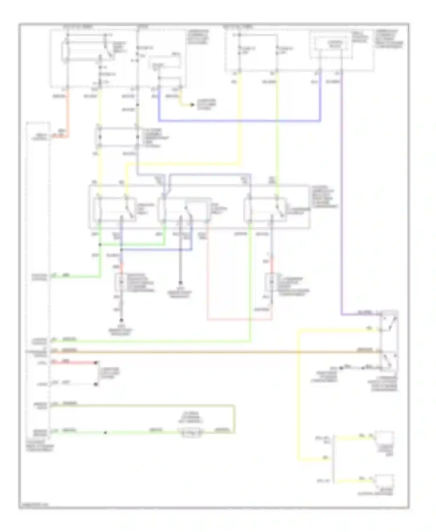 Wiring diagram relay control module for Honda Ridgeline I (2004-2009)