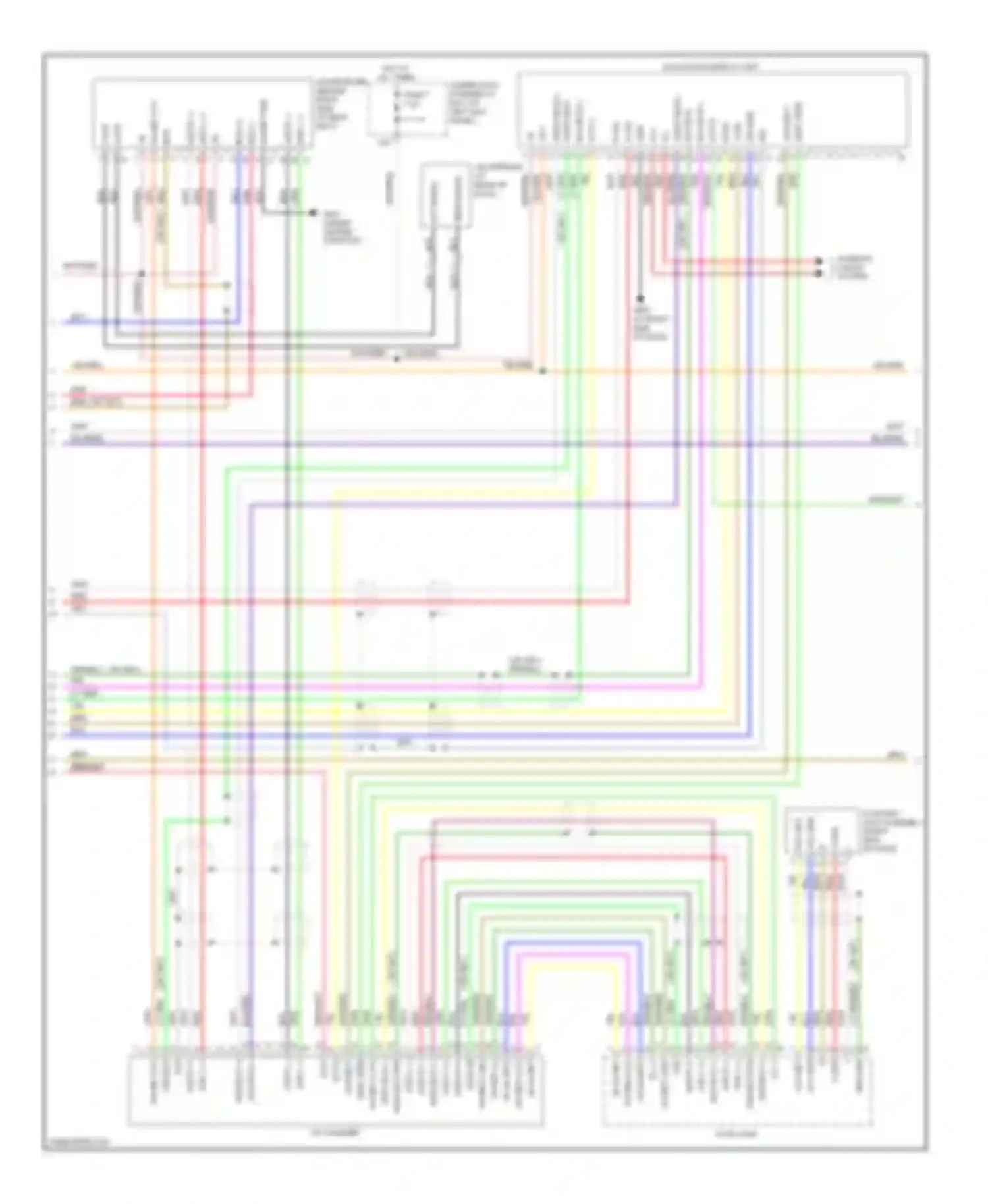 Wiring diagram navigation display unit for Honda Ridgeline I (2004-2009)