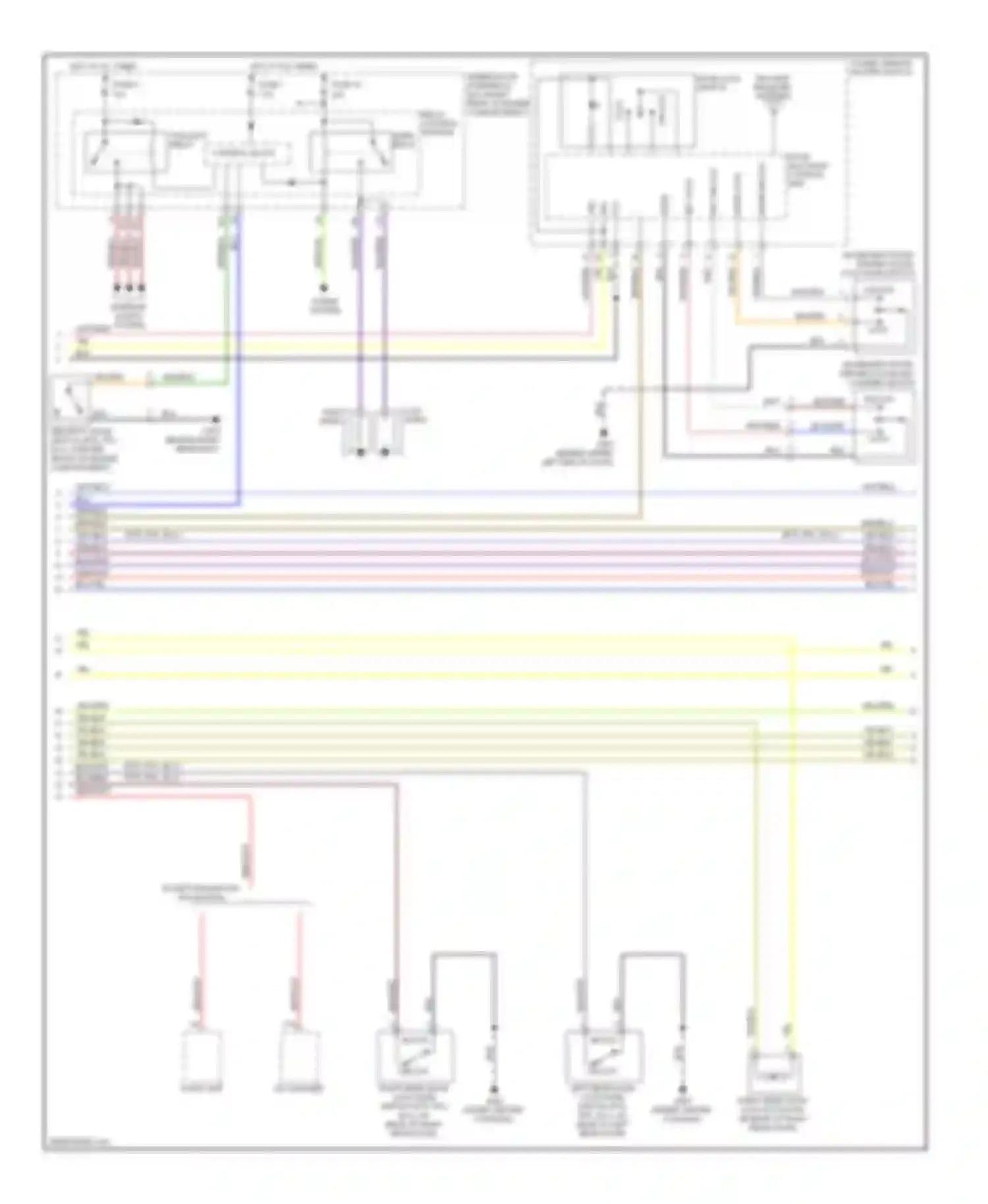 Wiring diagram relay control module for Honda Ridgeline I (2004-2009)