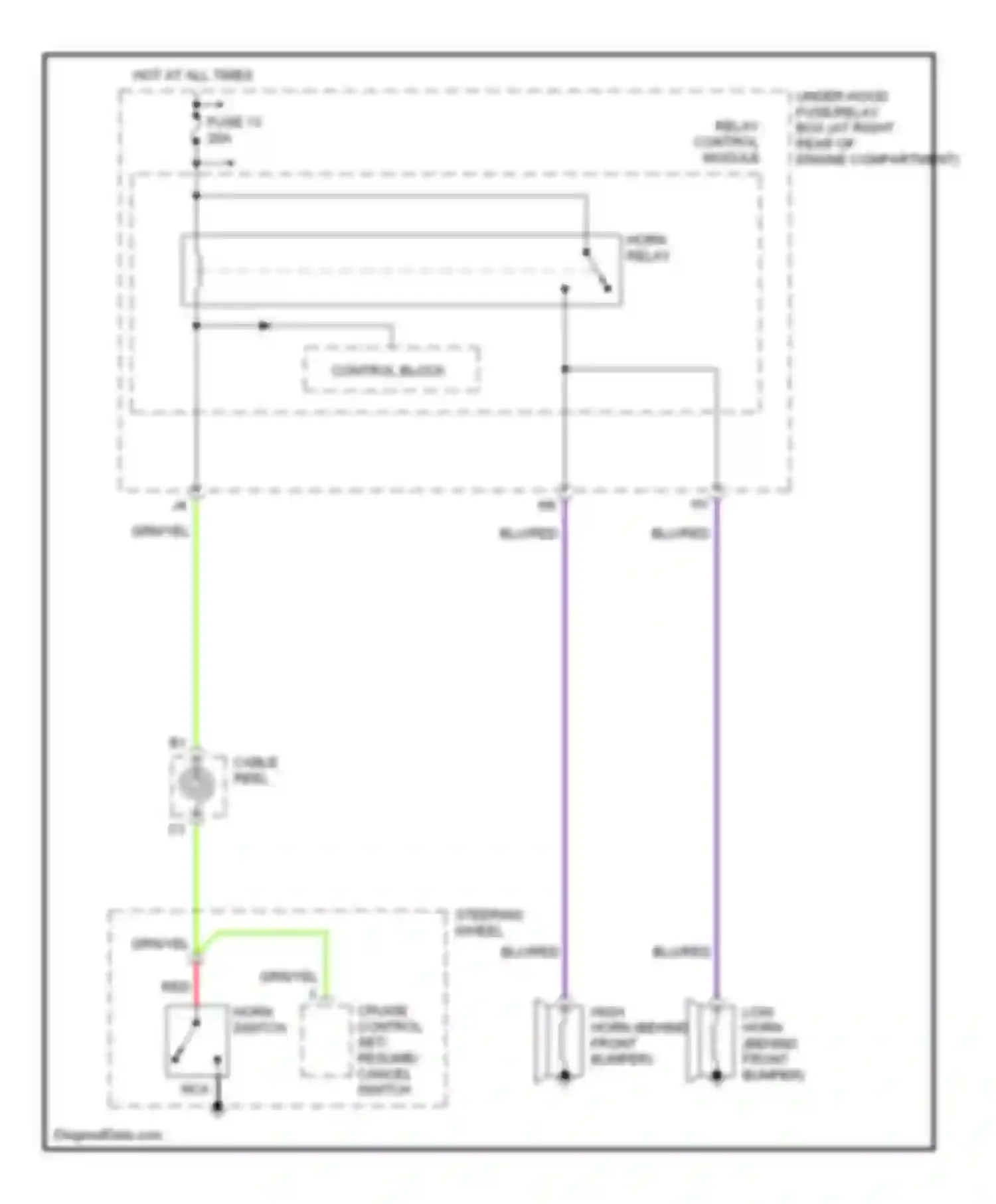 Wiring diagram relay control module for Honda Ridgeline I (2004-2009) (11 of 18)