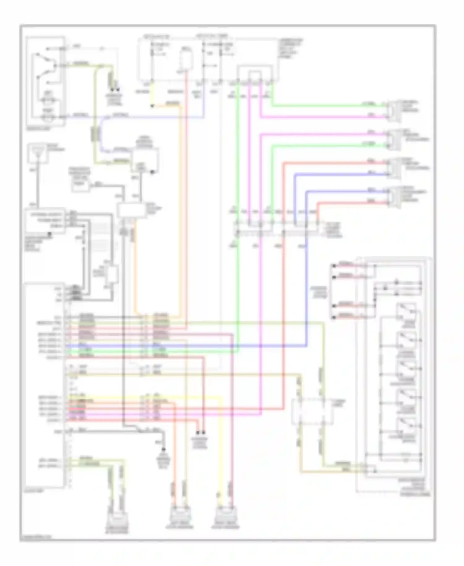 Wiring diagram right tweeter for Honda Ridgeline I (2004-2009) (5 of 7)