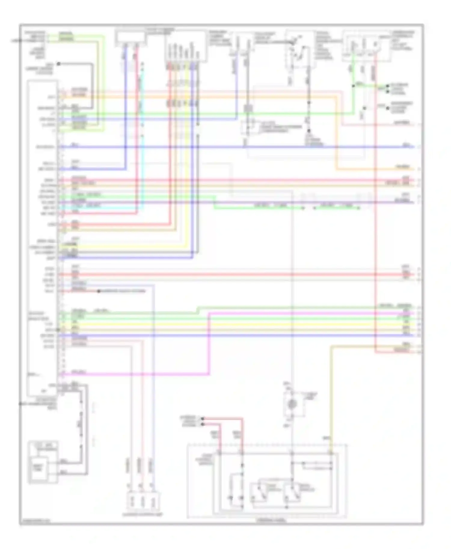 Wiring diagram talk switch for Honda Ridgeline I (2004-2009) (1 of 3)