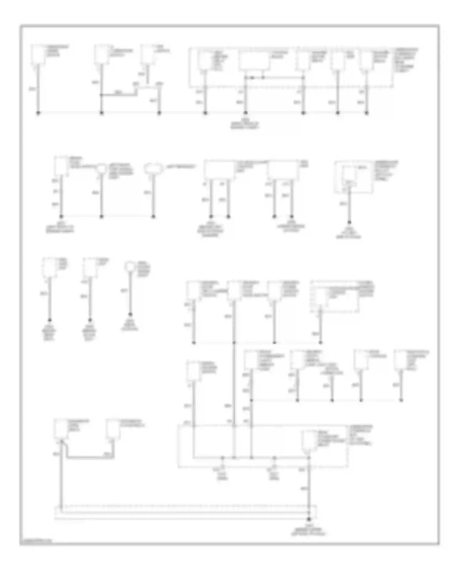 Ridgeline Honda I (2005-2009): Ground distribution circuit (2 of 5)