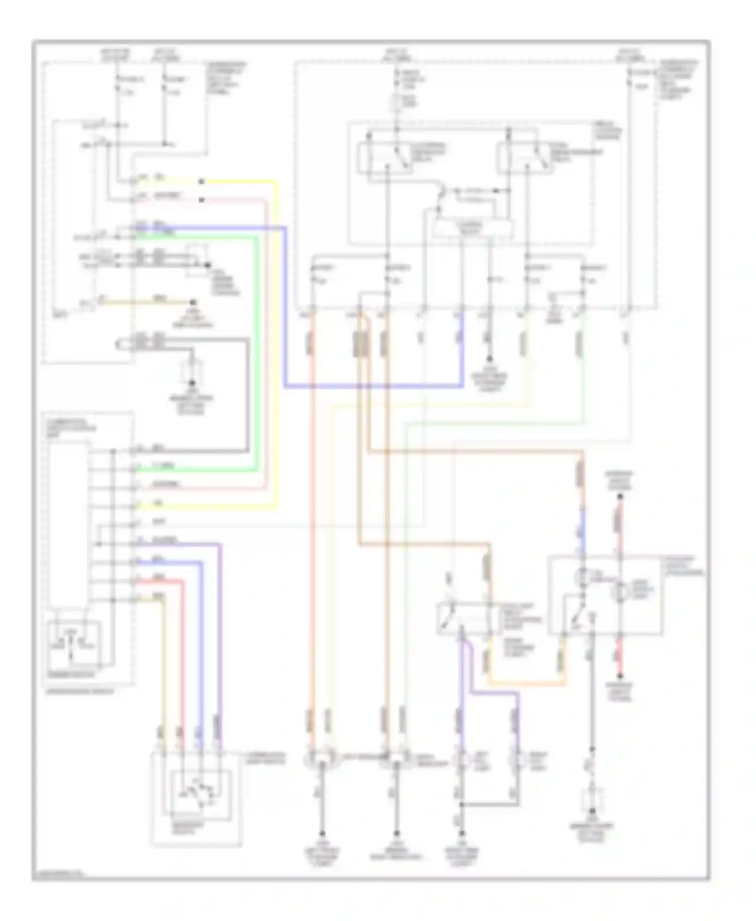 Ridgeline Honda I (2005-2009): Headlights circuit, without drl