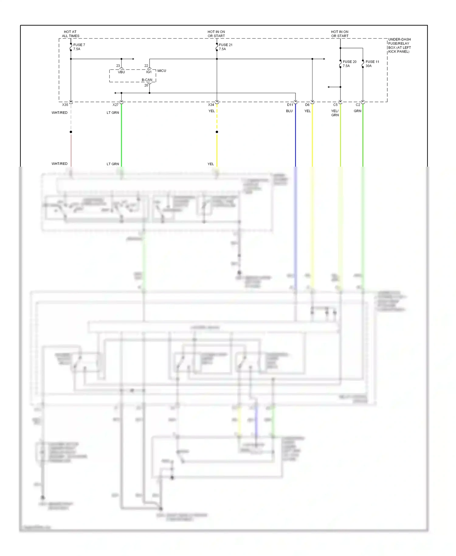 Wiring diagram blu for Honda Ridgeline I (2005-2009) (69 of 69)