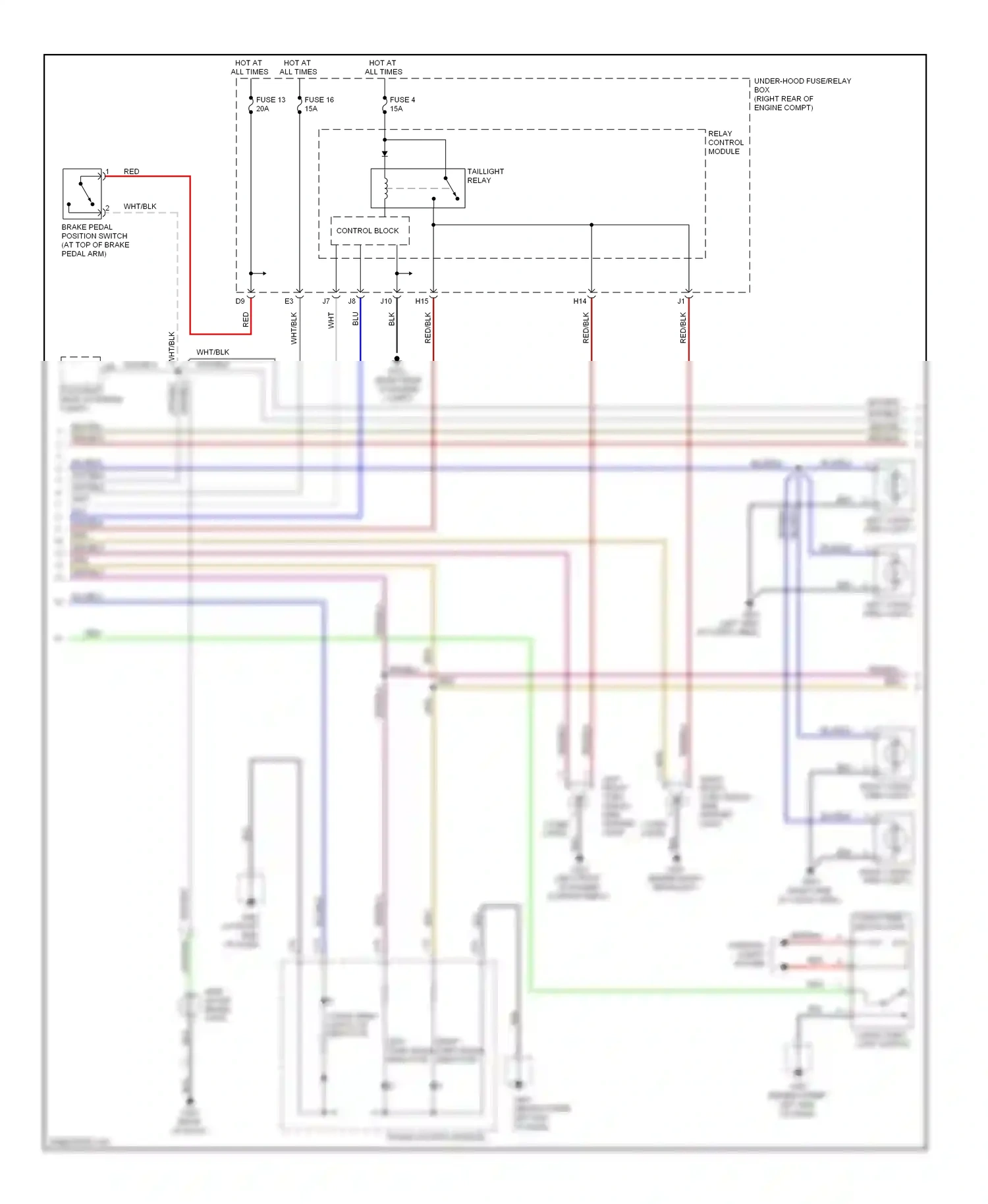 Wiring diagram blu for Honda Ridgeline I (2005-2009) (24 of 69)