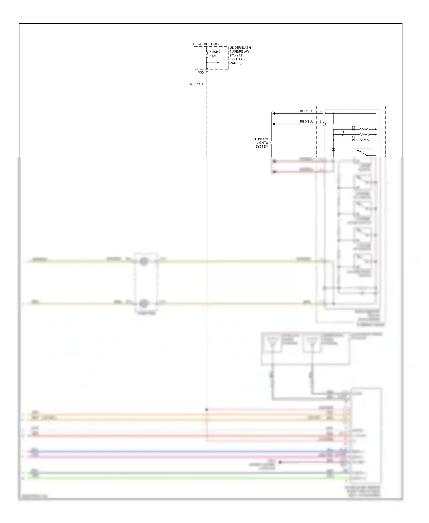 Wiring diagram blu for Honda Ridgeline I (2005-2009) (54 of 69)