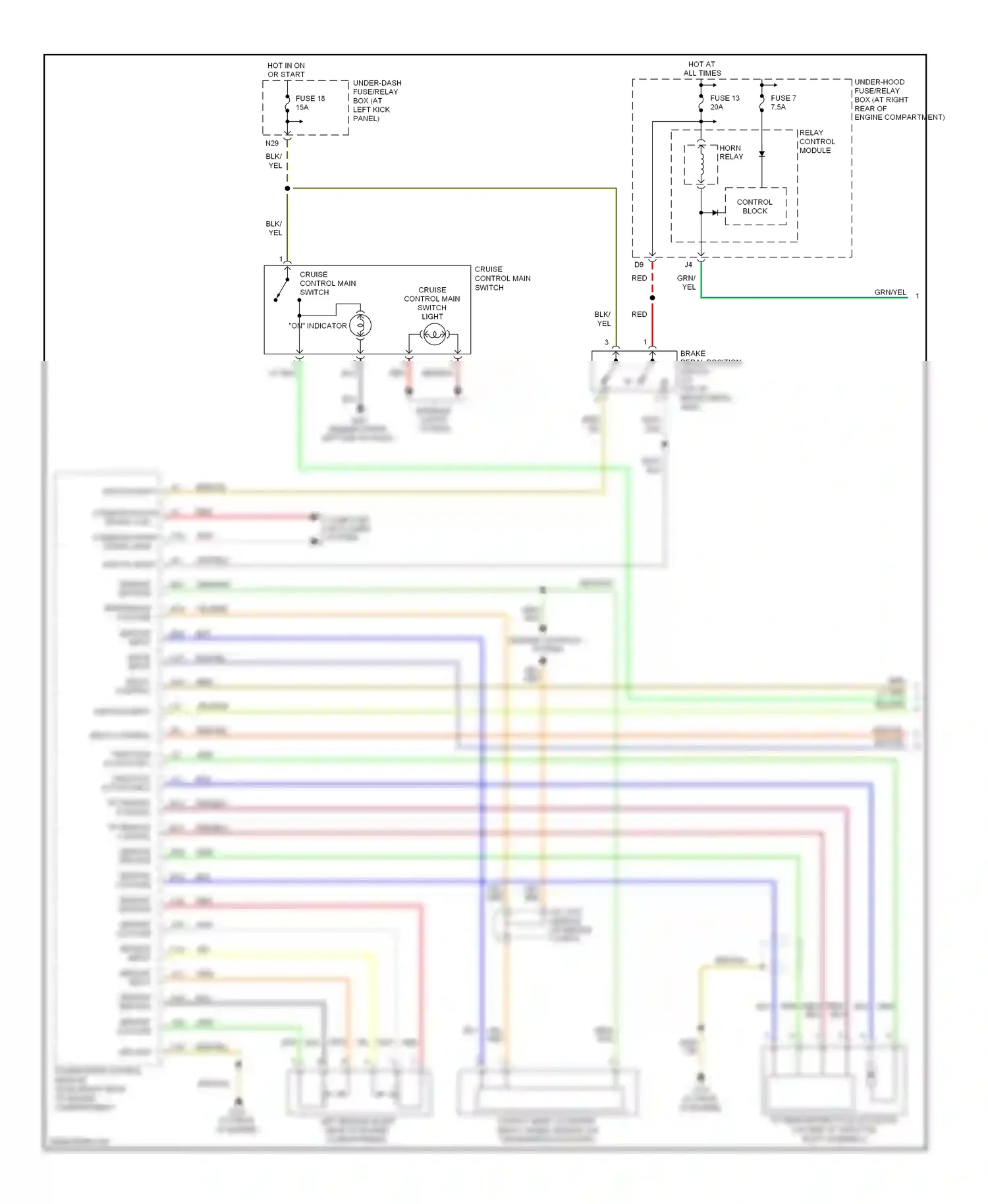 Wiring diagram computer data lines system for Honda Ridgeline I (2005-2009) (6 of 16)