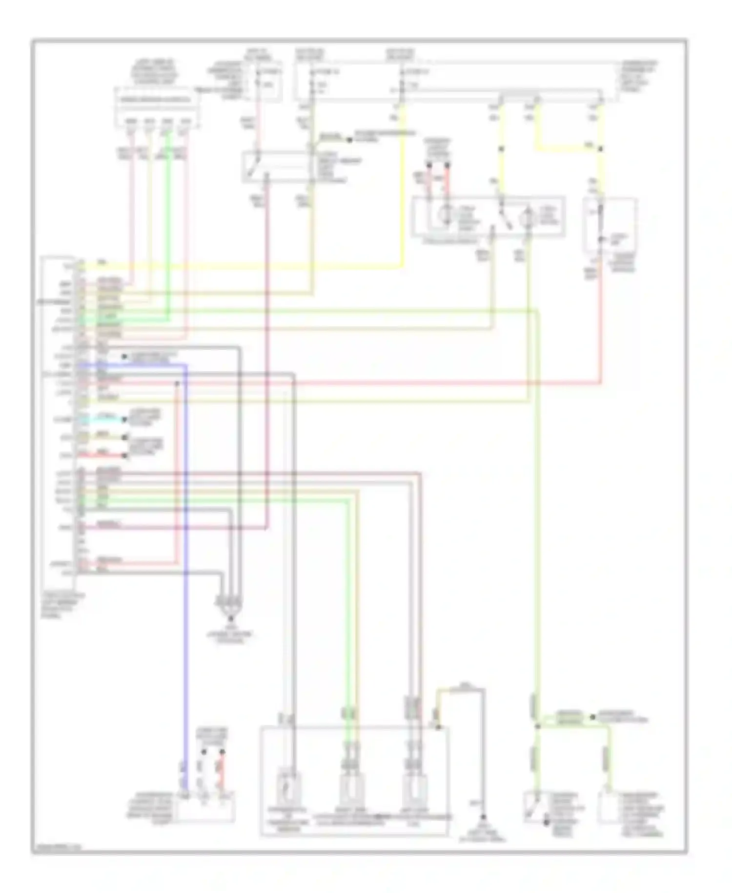 Wiring diagram immobilizer control unit receiver (in steering column, on ignition key cylinder for Honda Ridgeline I (2005-2009)