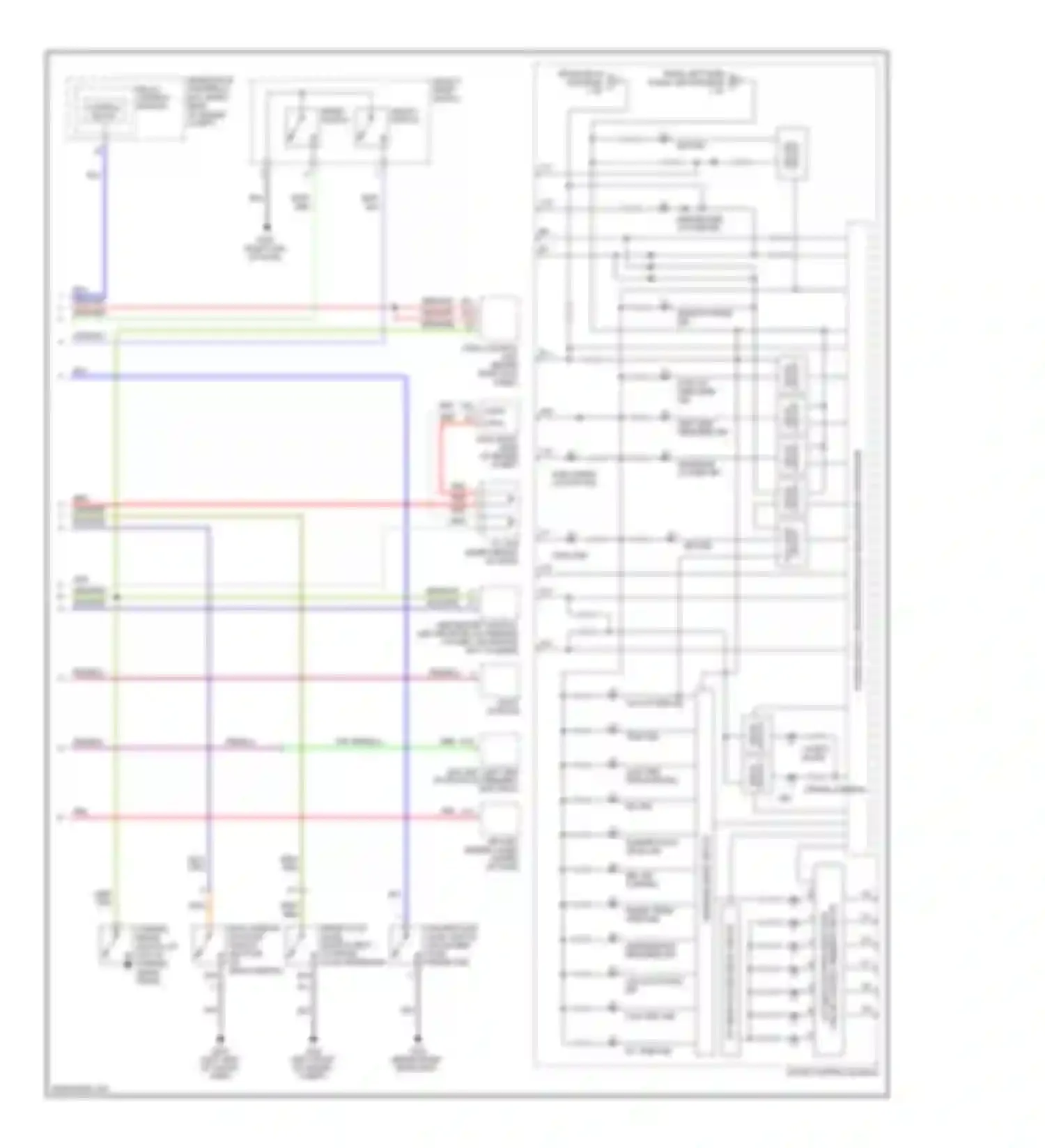 Wiring diagram select/ reset switch for Honda Ridgeline I (2005-2009)