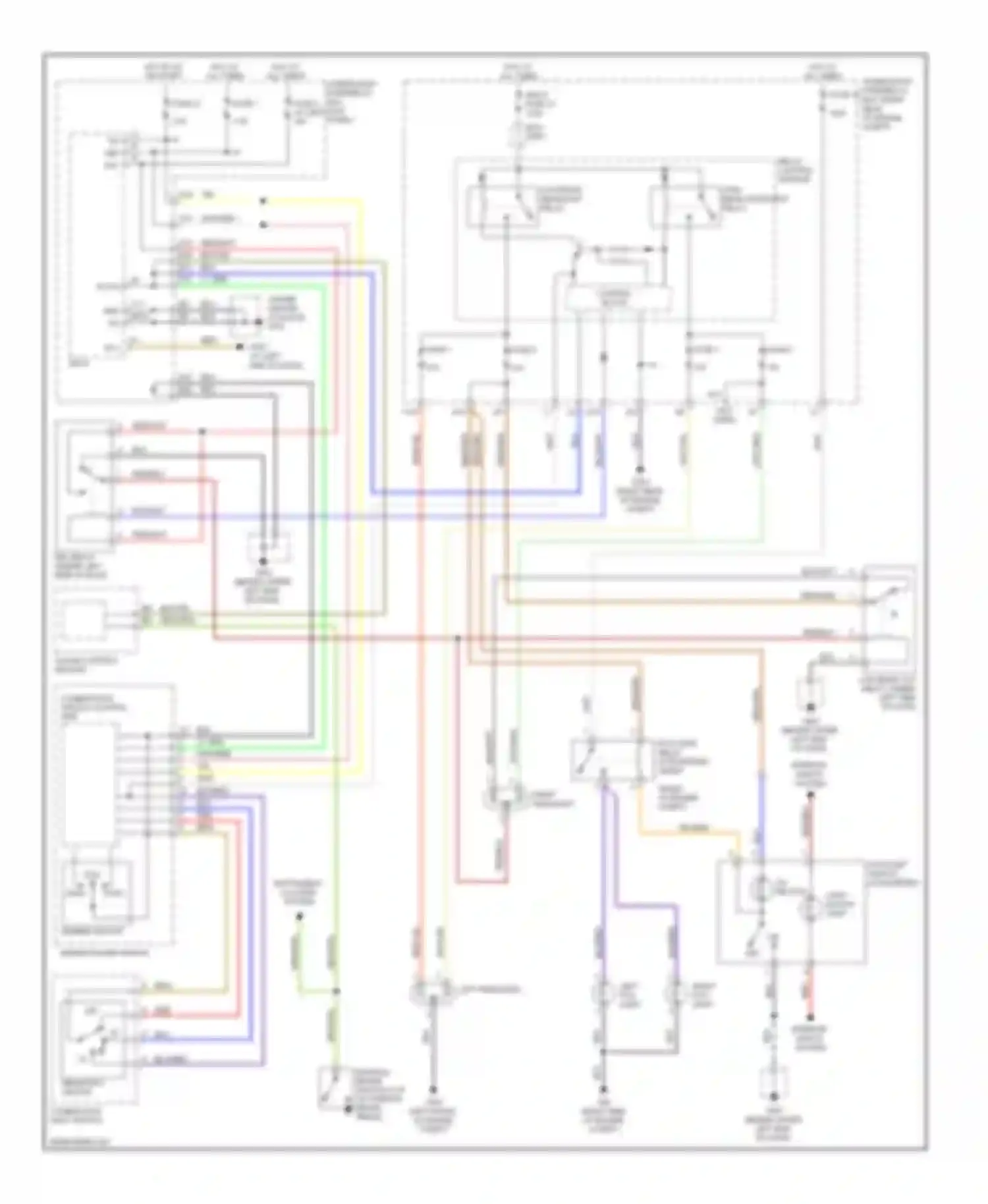 Wiring diagram relay control module for Honda Ridgeline I (2005-2009)