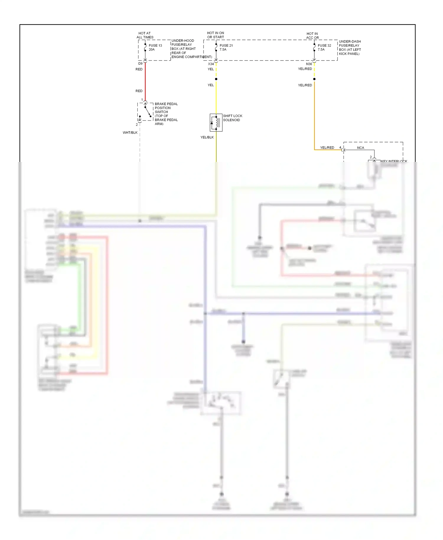 Wiring diagram key sol for Honda Ridgeline I (2005-2009) (1 of 1)