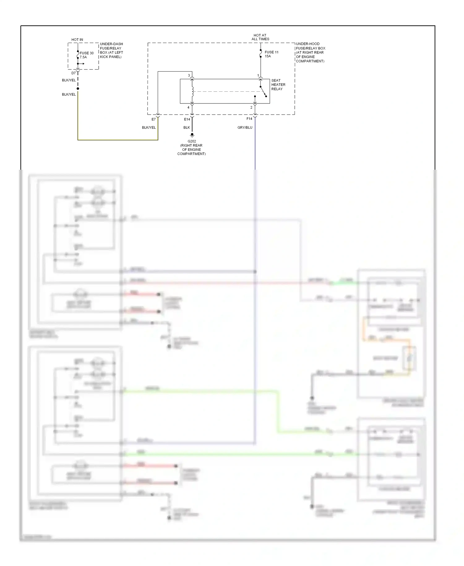 Wiring diagram low on indicators high for Honda Ridgeline I (2005-2009) (1 of 1)