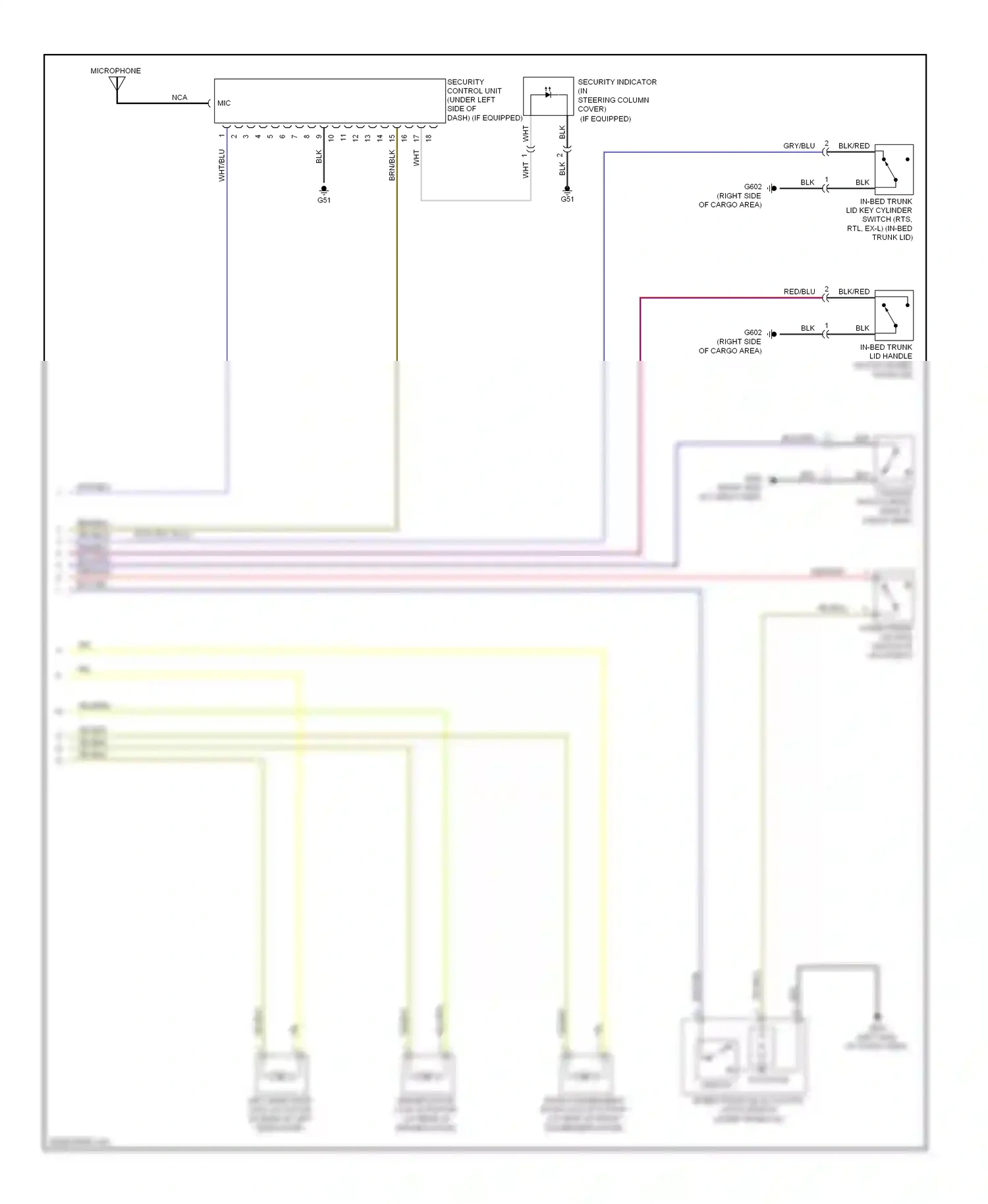 Wiring diagram nca for Honda Ridgeline I (2005-2009) (1 of 4)