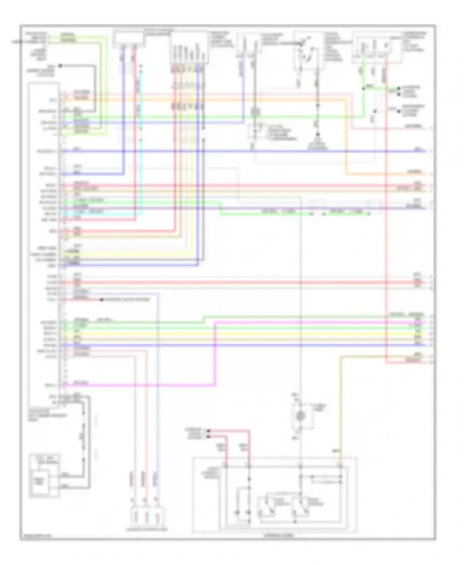 Wiring diagram navigation service check connector 1 2 for Honda Ridgeline I (2005-2009)