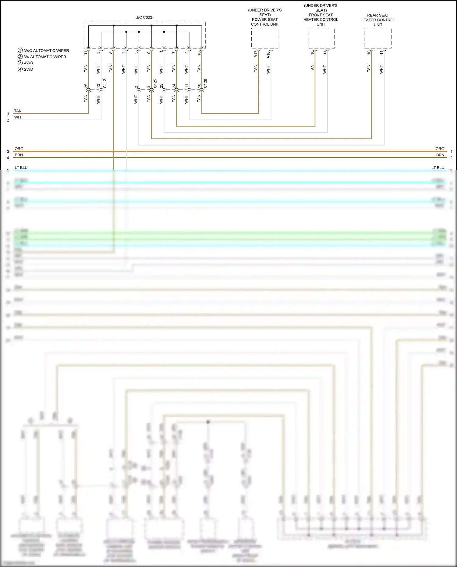 Car Wiring Diagrams for Ridgeline Honda II facelift (2021-2024): Computer data lines circuit (3 of 6)