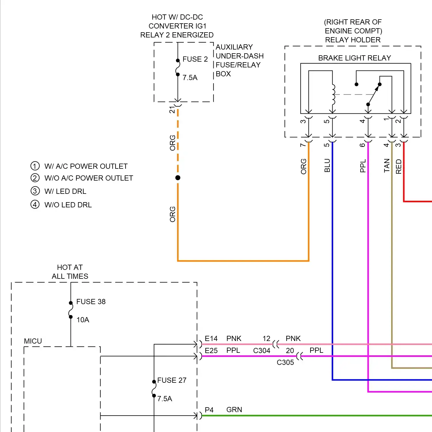 demo - Exterior lamps circuit (1 of 4) Exterior lamps circuit (1 of 4)