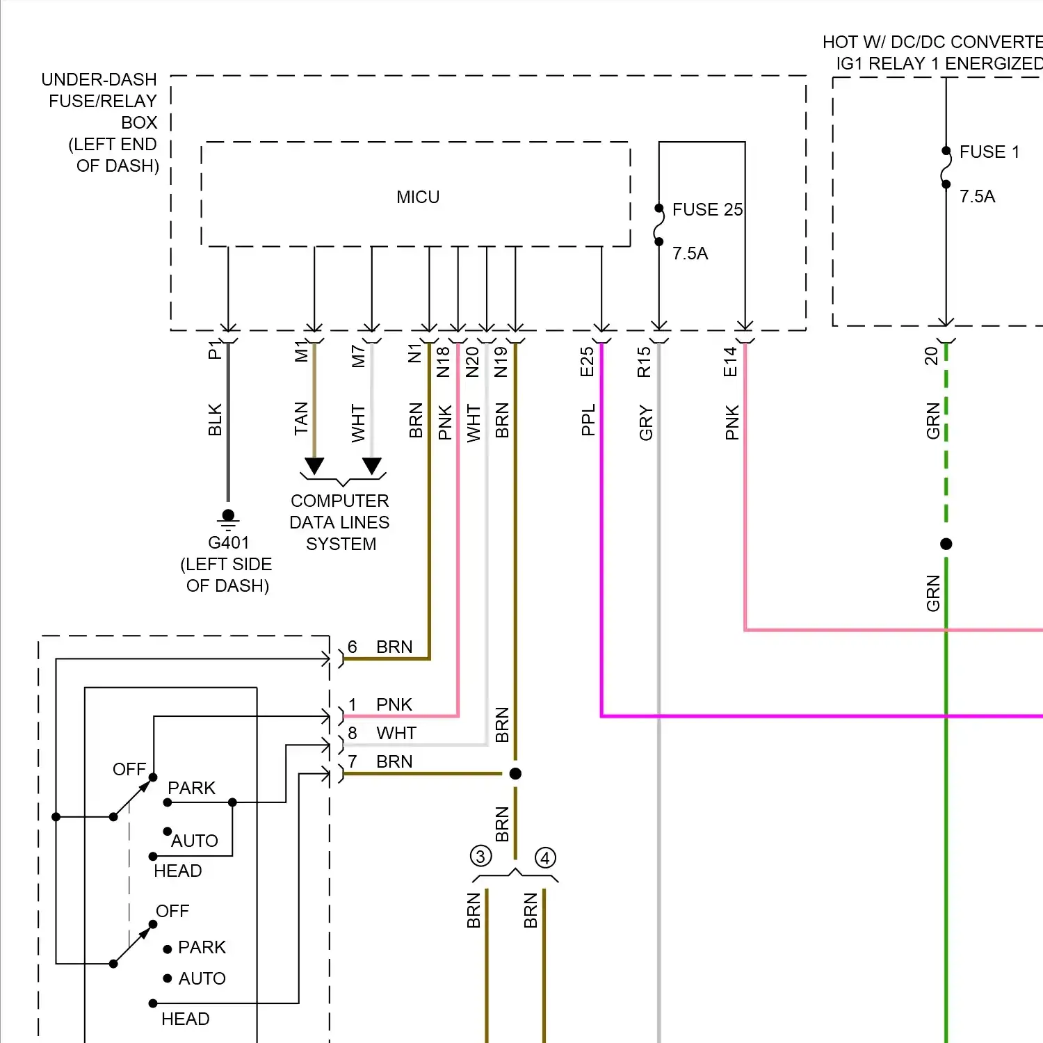 demo - Instrument illumination circuit (1 of 3) Instrument illumination circuit (1 of 3)