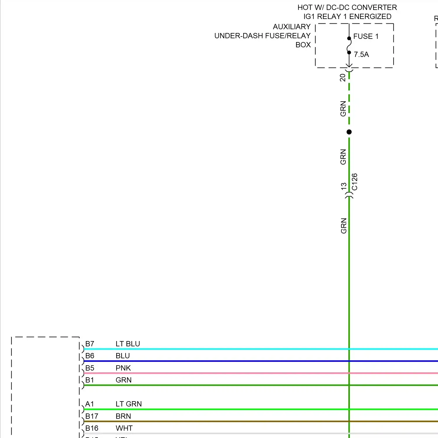 demo - Front heated seats circuit, w/o ventilation (1 of 2) Front heated seats circuit, w/o ventilation (1 of 2)