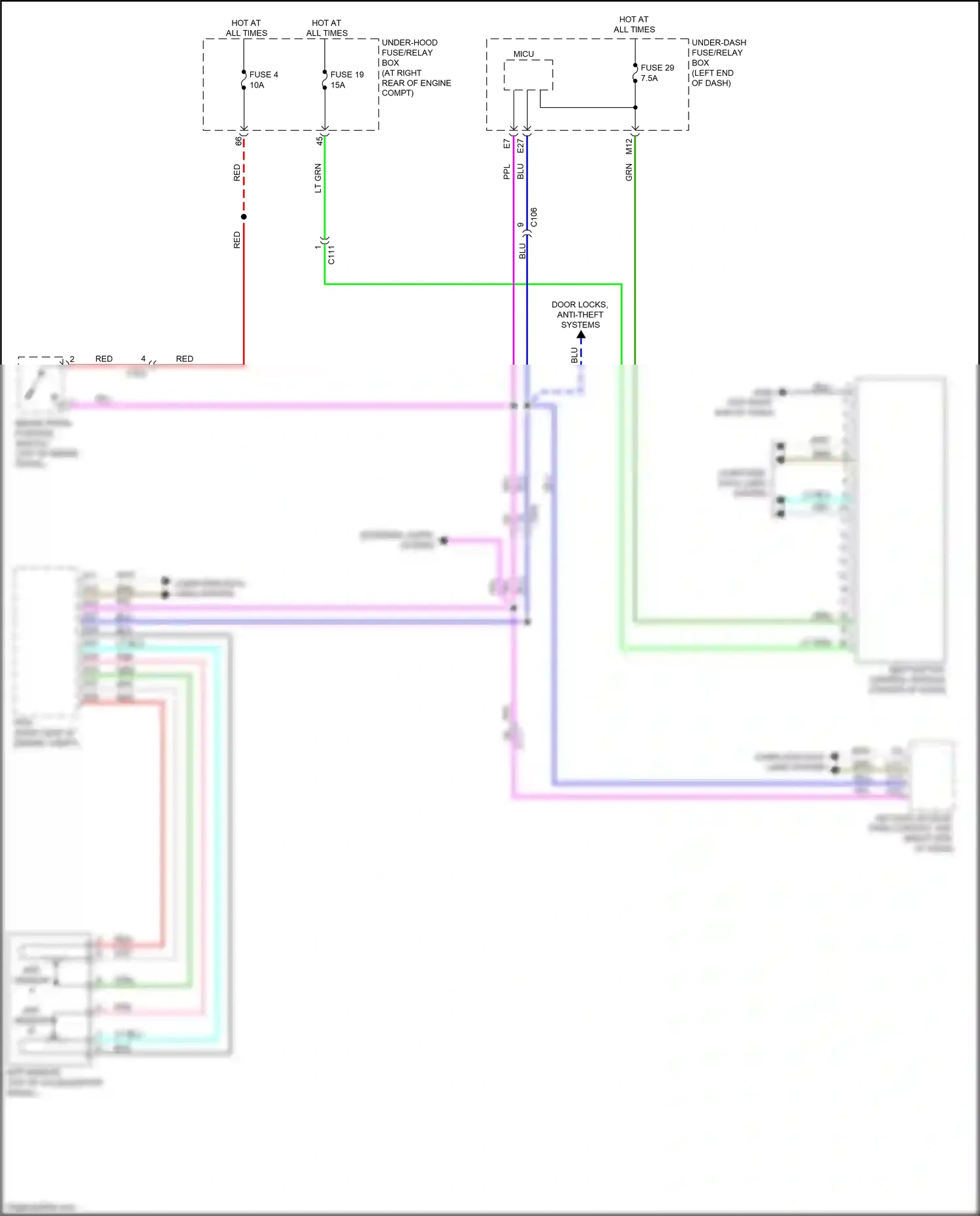 Wiring diagram app sensor b for Honda Ridgeline II facelift (2021-2024) (2 of 3)