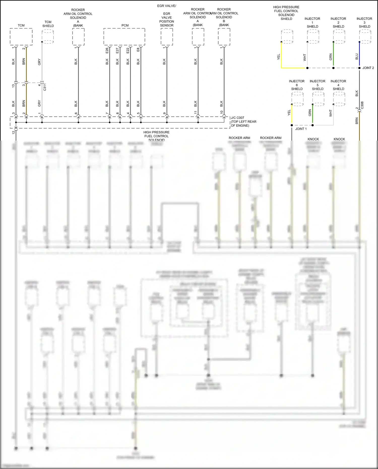Wiring diagram cmp sensor for Honda Ridgeline II facelift (2021-2024) (1 of 2)
