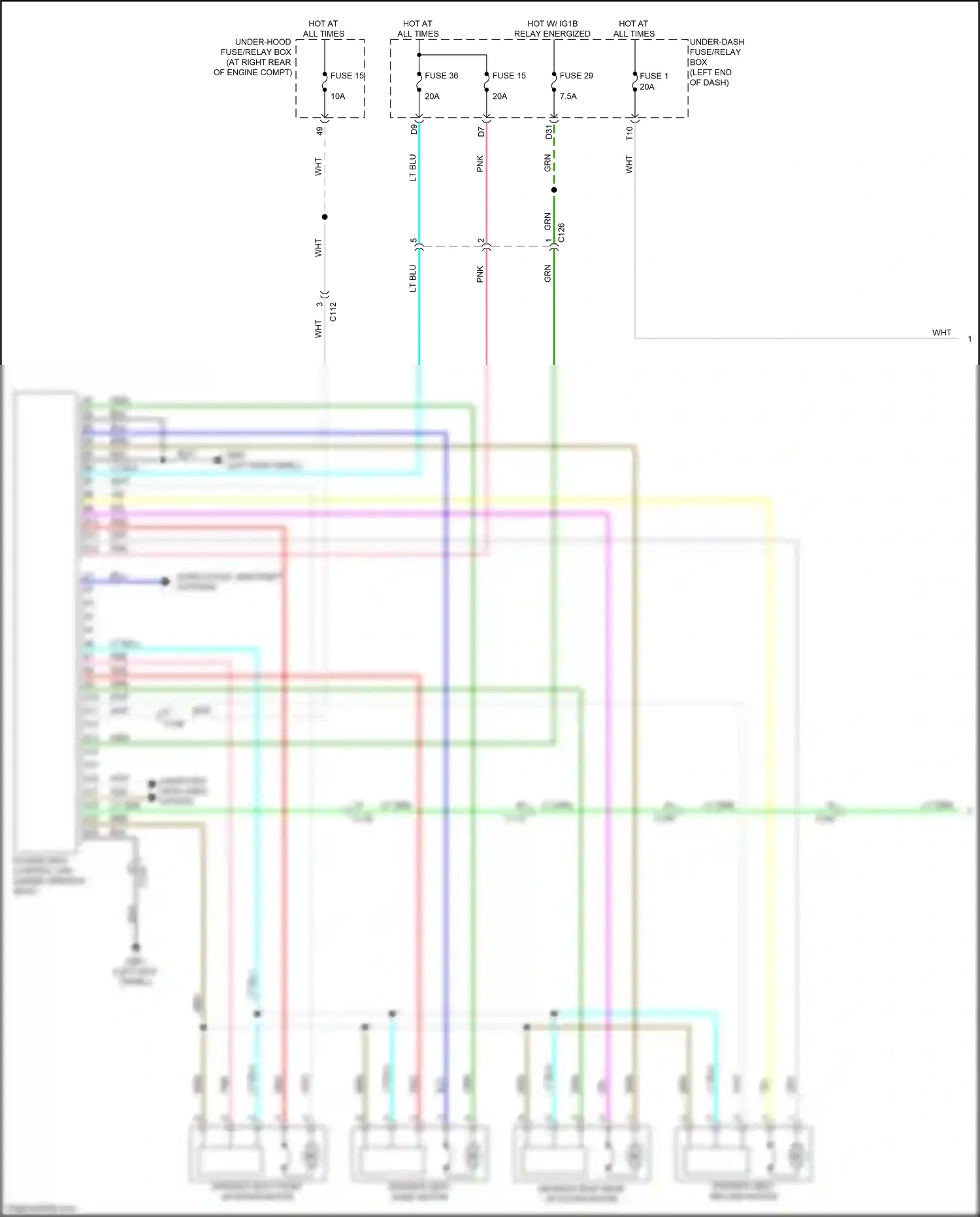 Wiring diagram computer data lines system for Honda Ridgeline II facelift (2021-2024) (37 of 70)