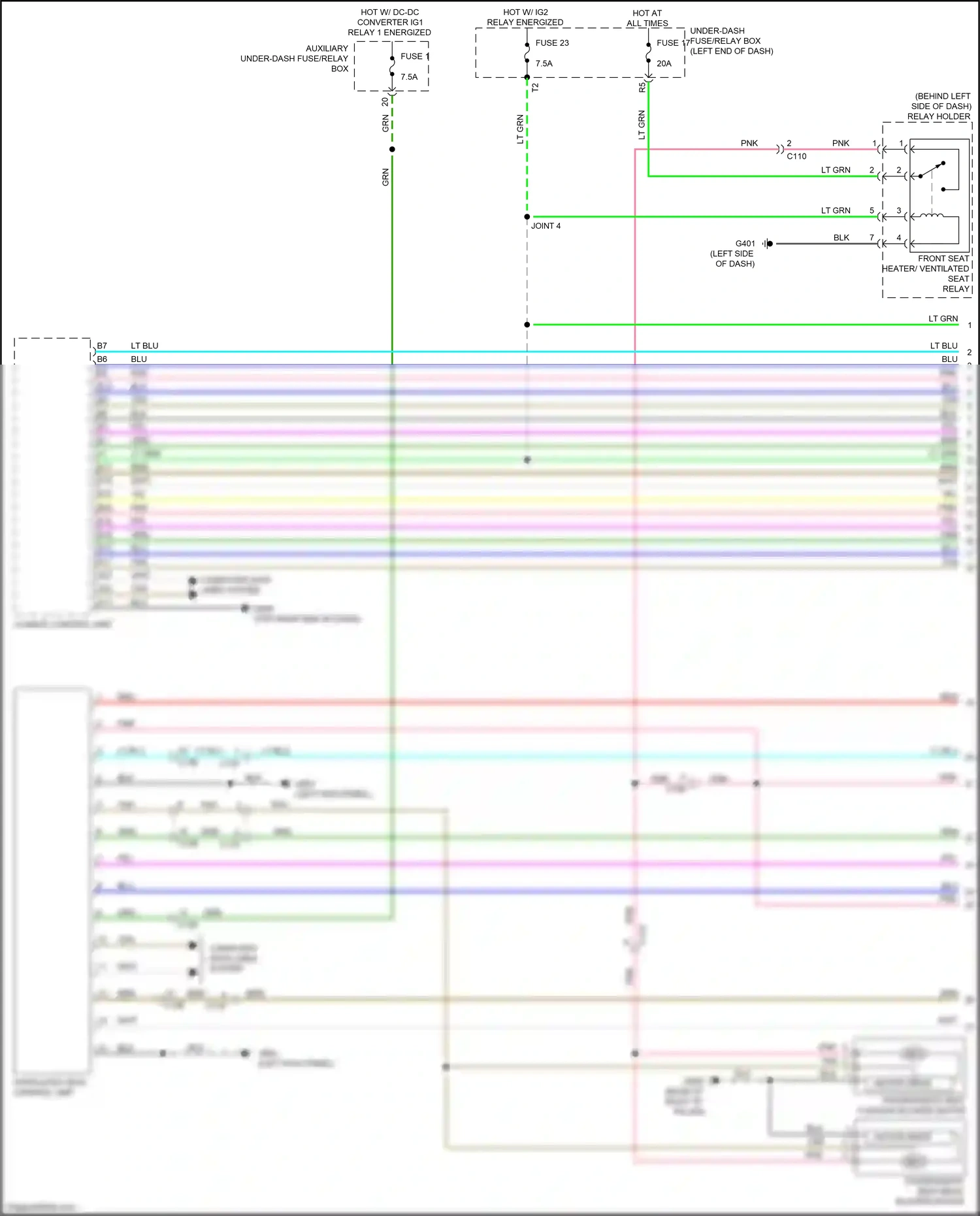 Wiring diagram computer data lines system for Honda Ridgeline II facelift (2021-2024) (4 of 70)