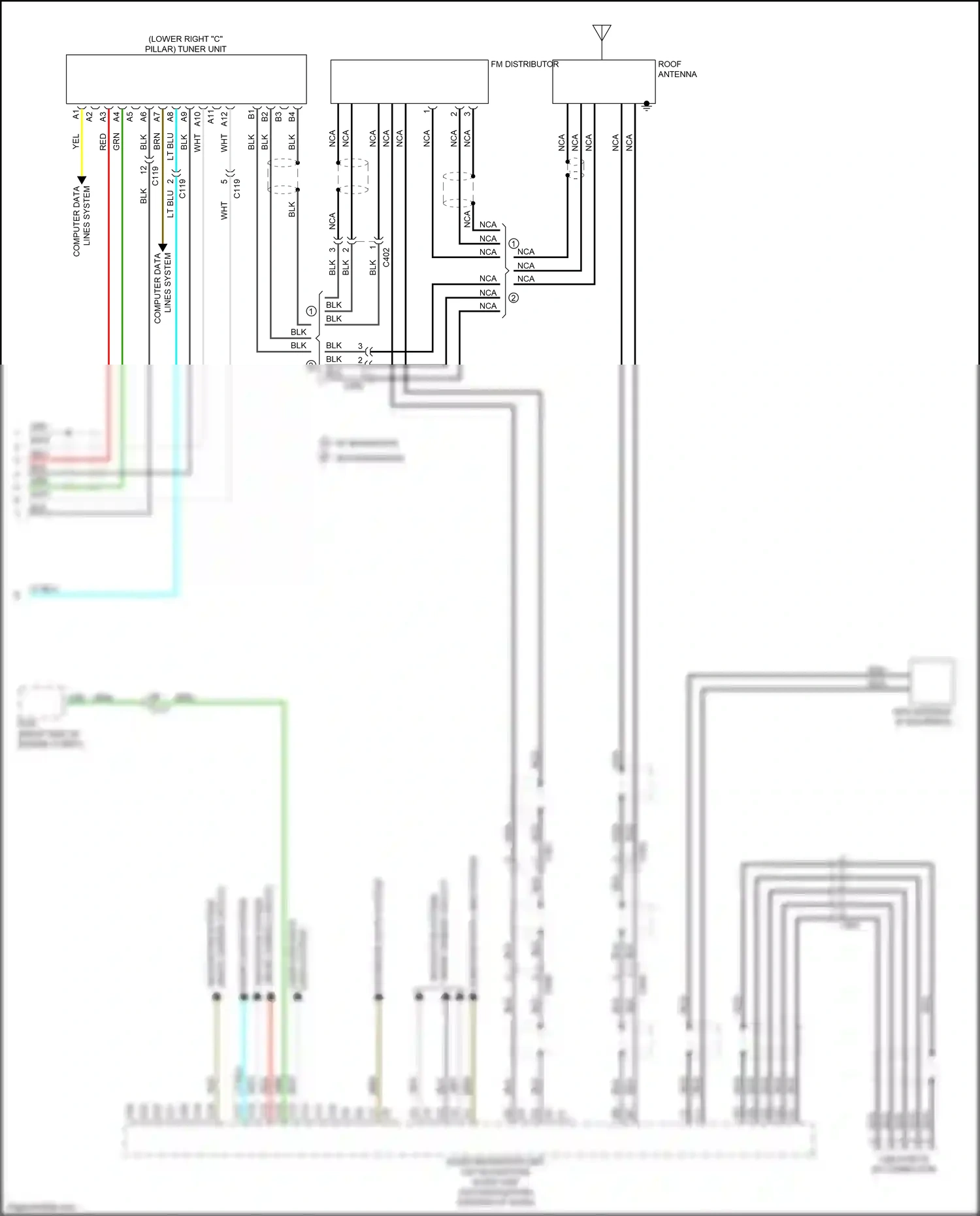 Wiring diagram computer data lines system for Honda Ridgeline II facelift (2021-2024) (19 of 70)