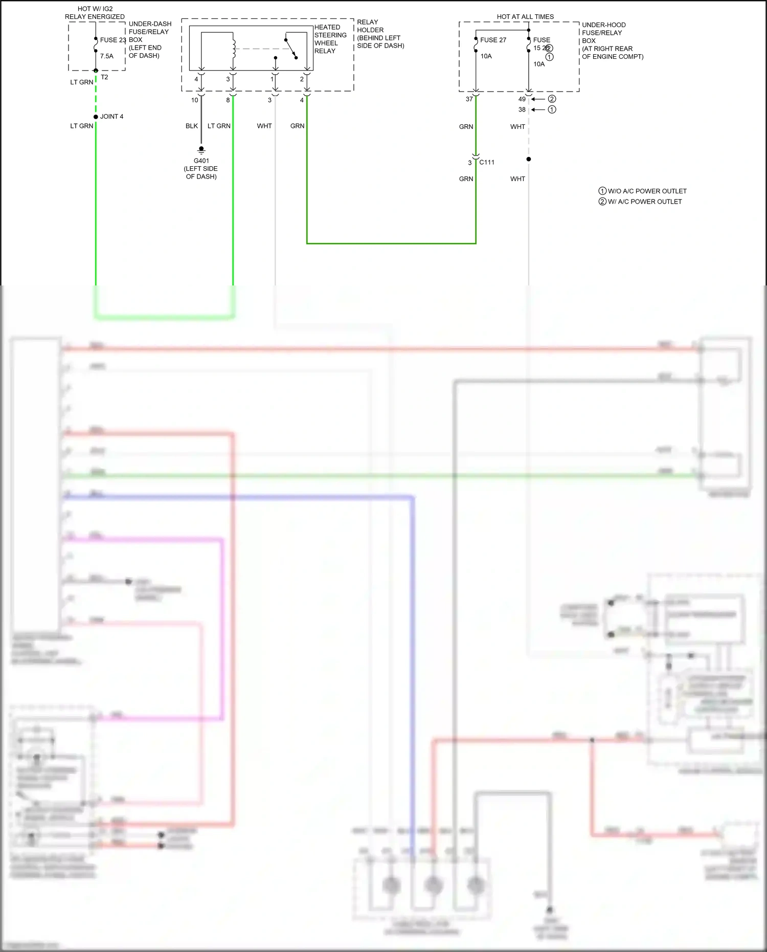 Wiring diagram computer data lines system for Honda Ridgeline II facelift (2021-2024) (7 of 70)