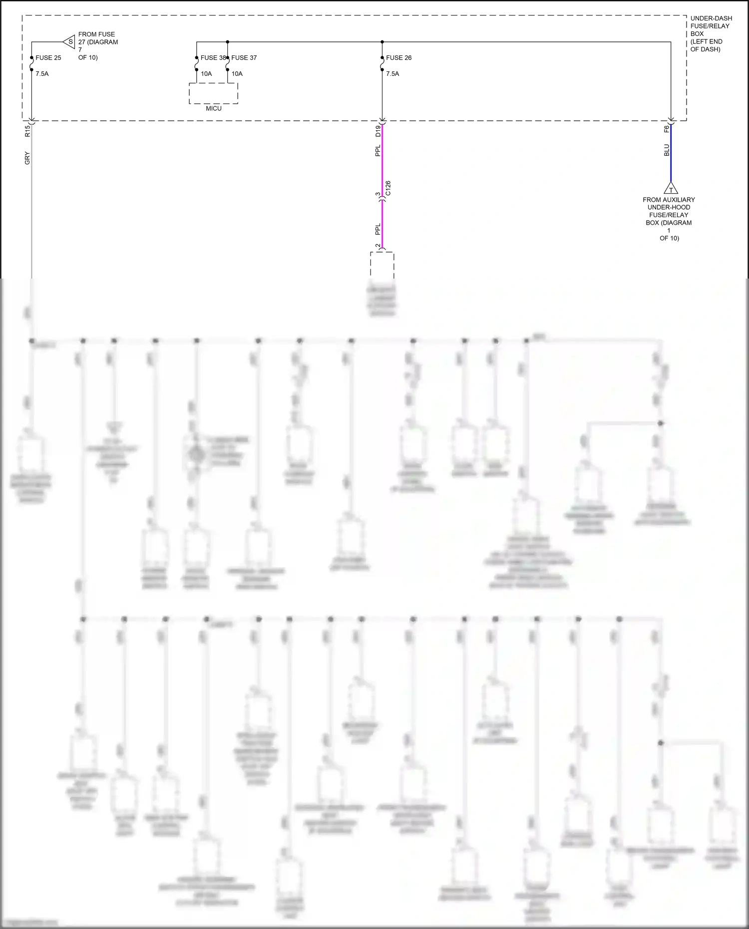 Wiring diagram dashlights brightness control switch for Honda Ridgeline II facelift (2021-2024) (4 of 4)