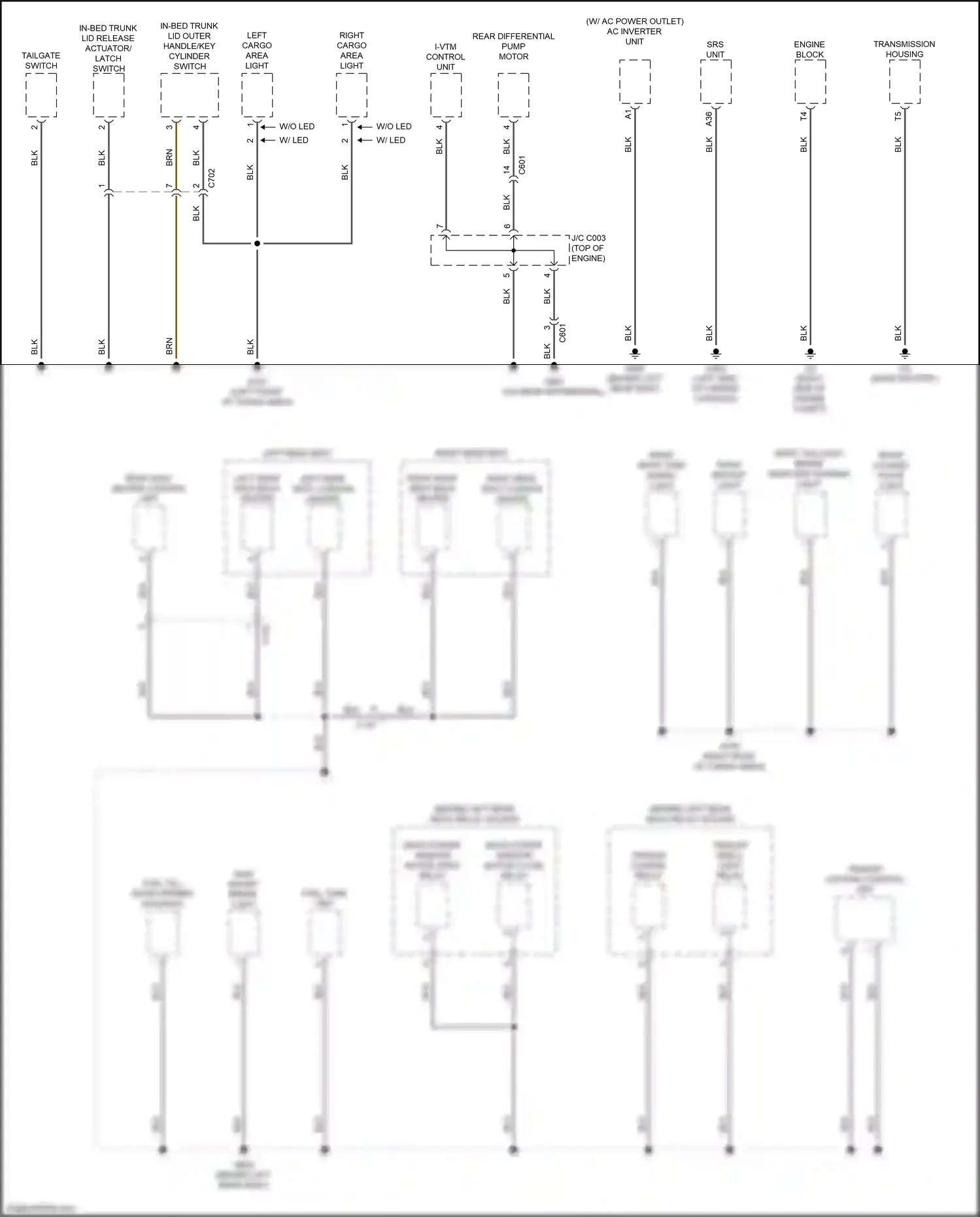 Wiring diagram engine block) for Honda Ridgeline II facelift (2021-2024) (1 of 1)