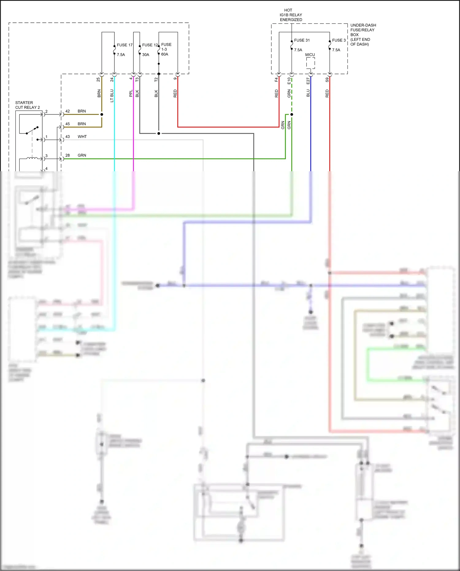 Wiring diagram keyless access/ tpms control unit for Honda Ridgeline II facelift (2021-2024) (7 of 14)