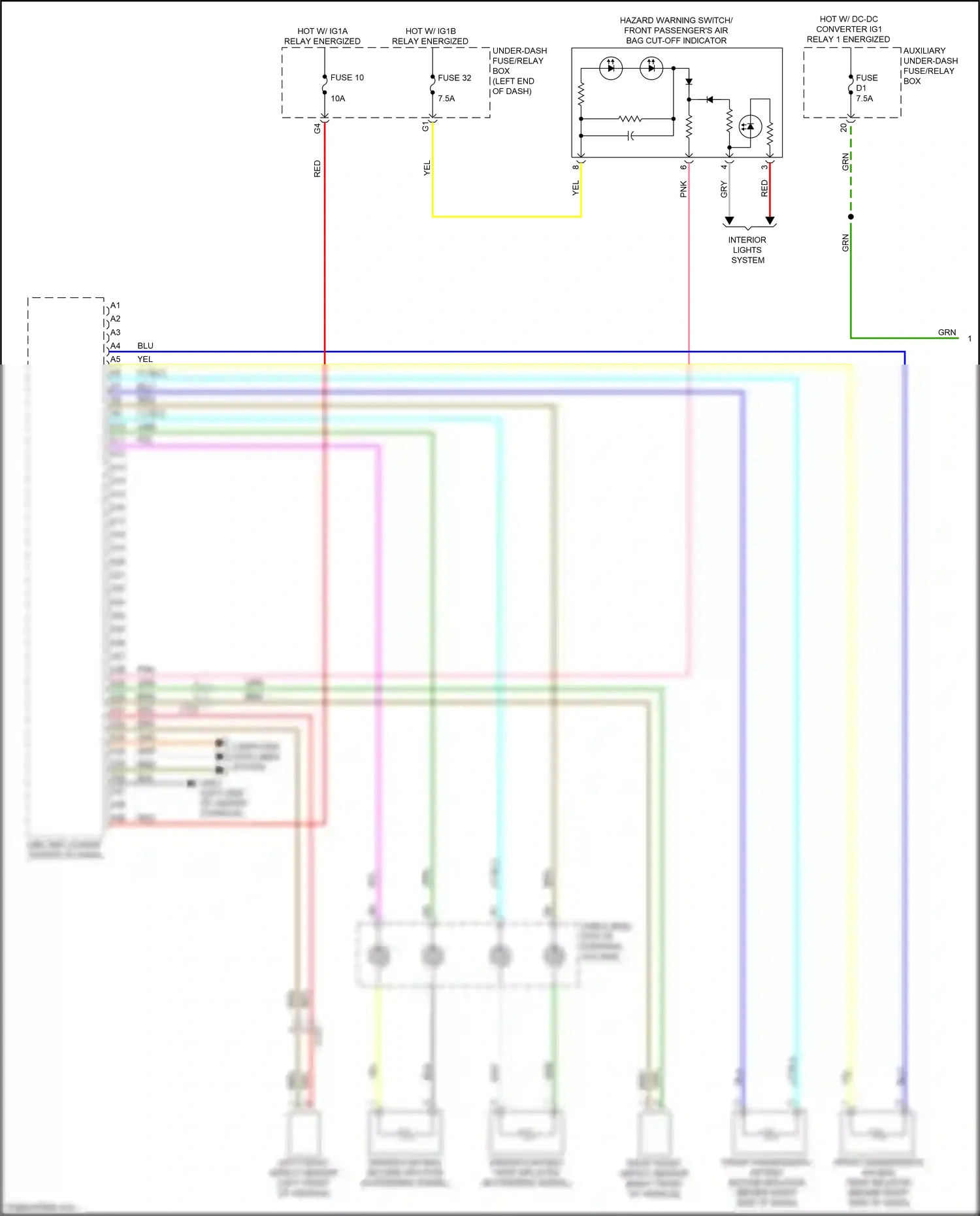 Wiring diagram left front impact sensor for Honda Ridgeline II facelift (2021-2024) (1 of 1)