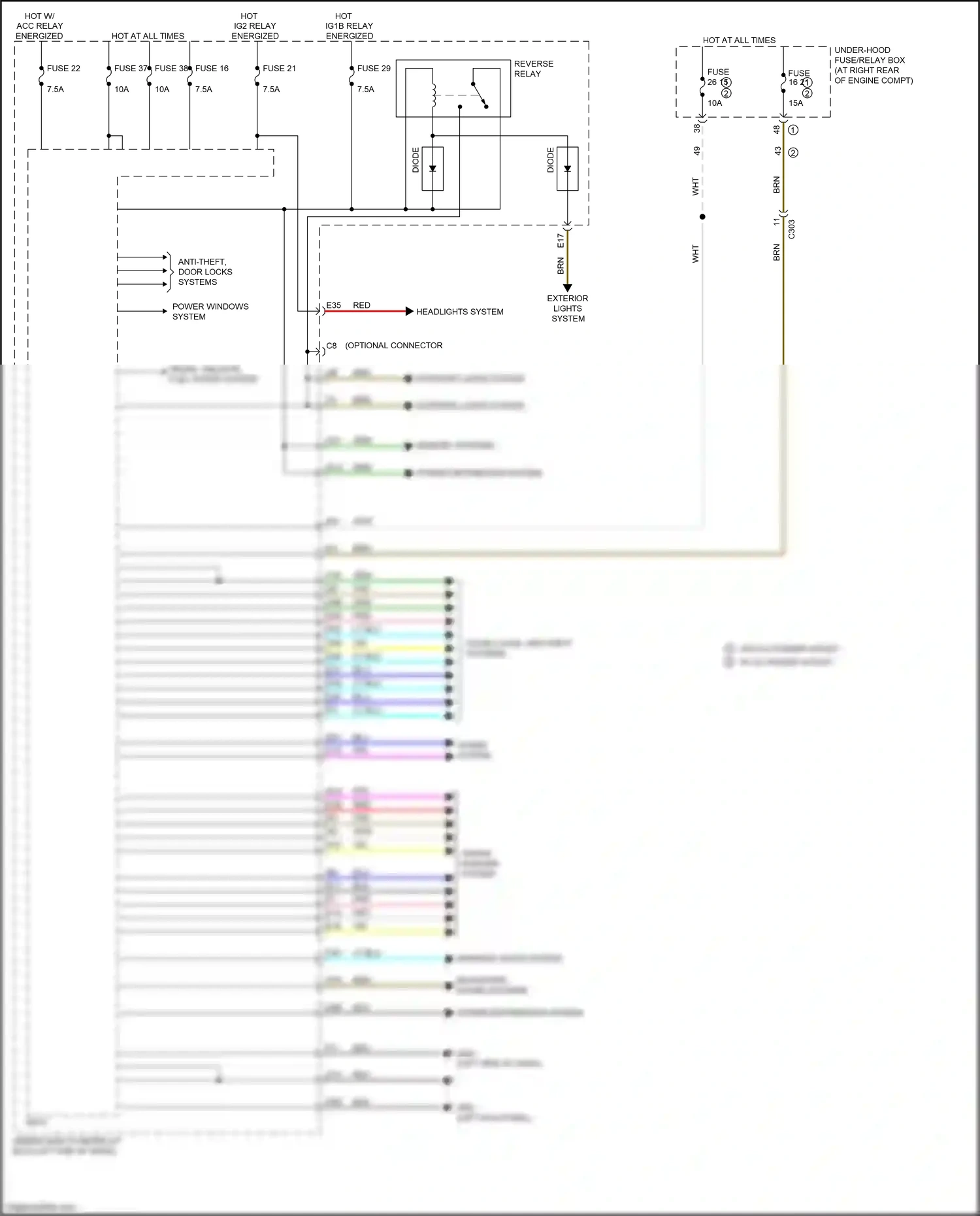 Wiring diagram memory systems for Honda Ridgeline II facelift (2021-2024) (1 of 1)