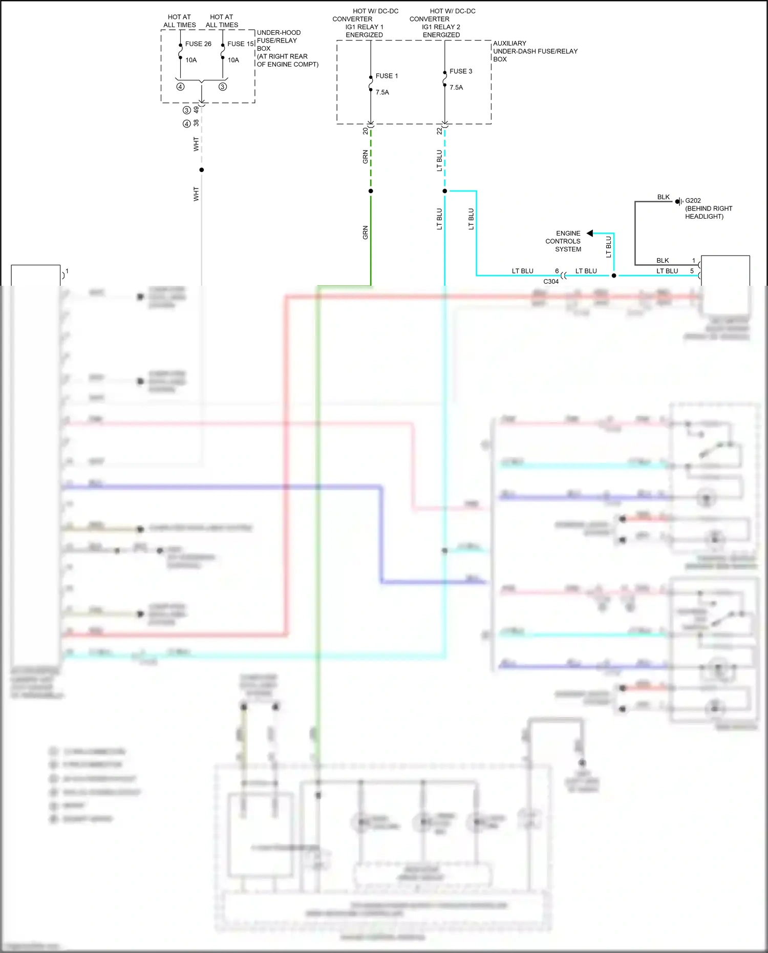 Wiring diagram multipurpose camera unit for Honda Ridgeline II facelift (2021-2024) (1 of 2)